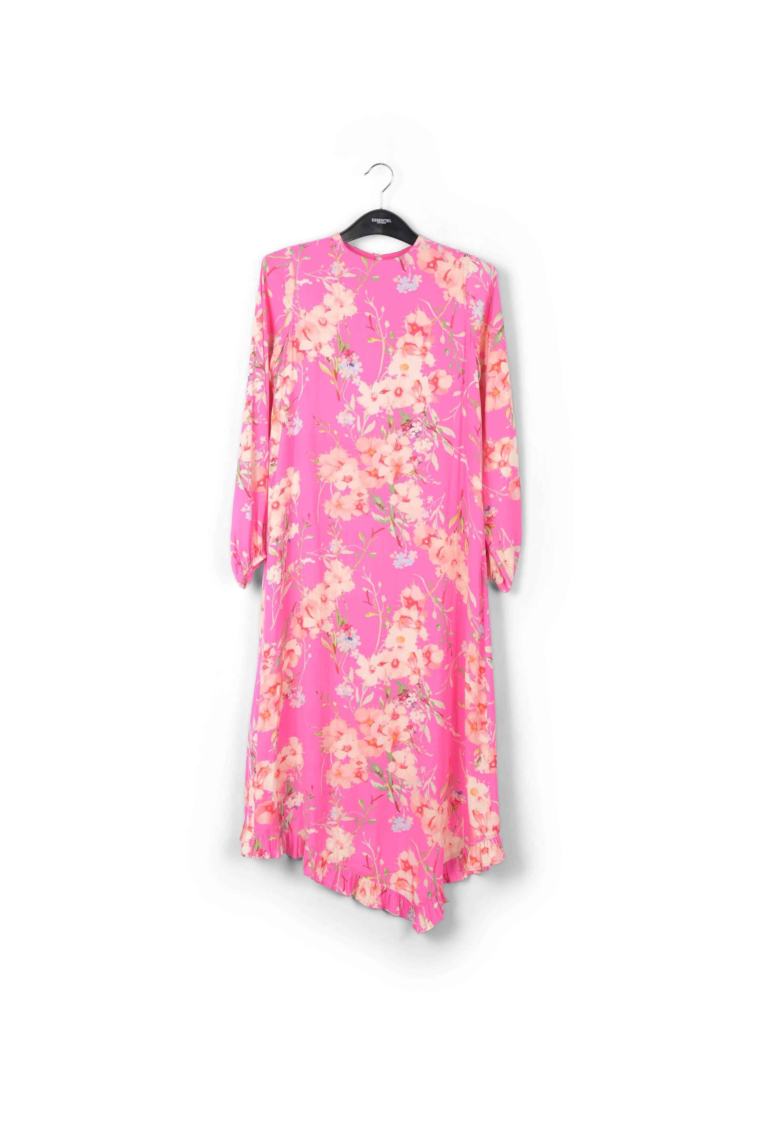 Pink floral dress with pussy bow RE—SSENTIEL | Essentiel second hand