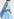 Light blue ruffled cotton dress Faume - seconde main