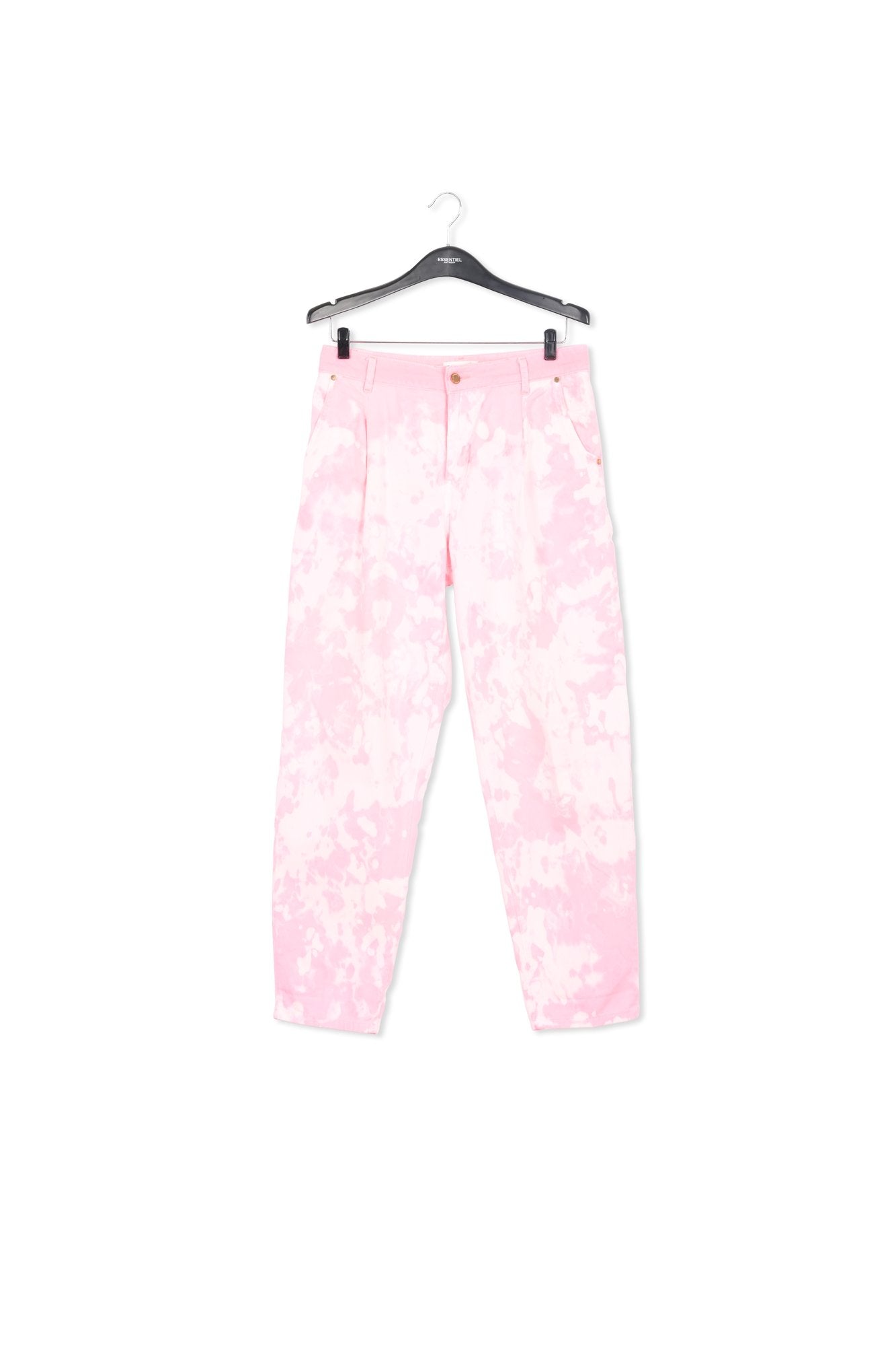 Pink and off-white tie-dyed jeans RE—SSENTIEL | Essentiel second hand