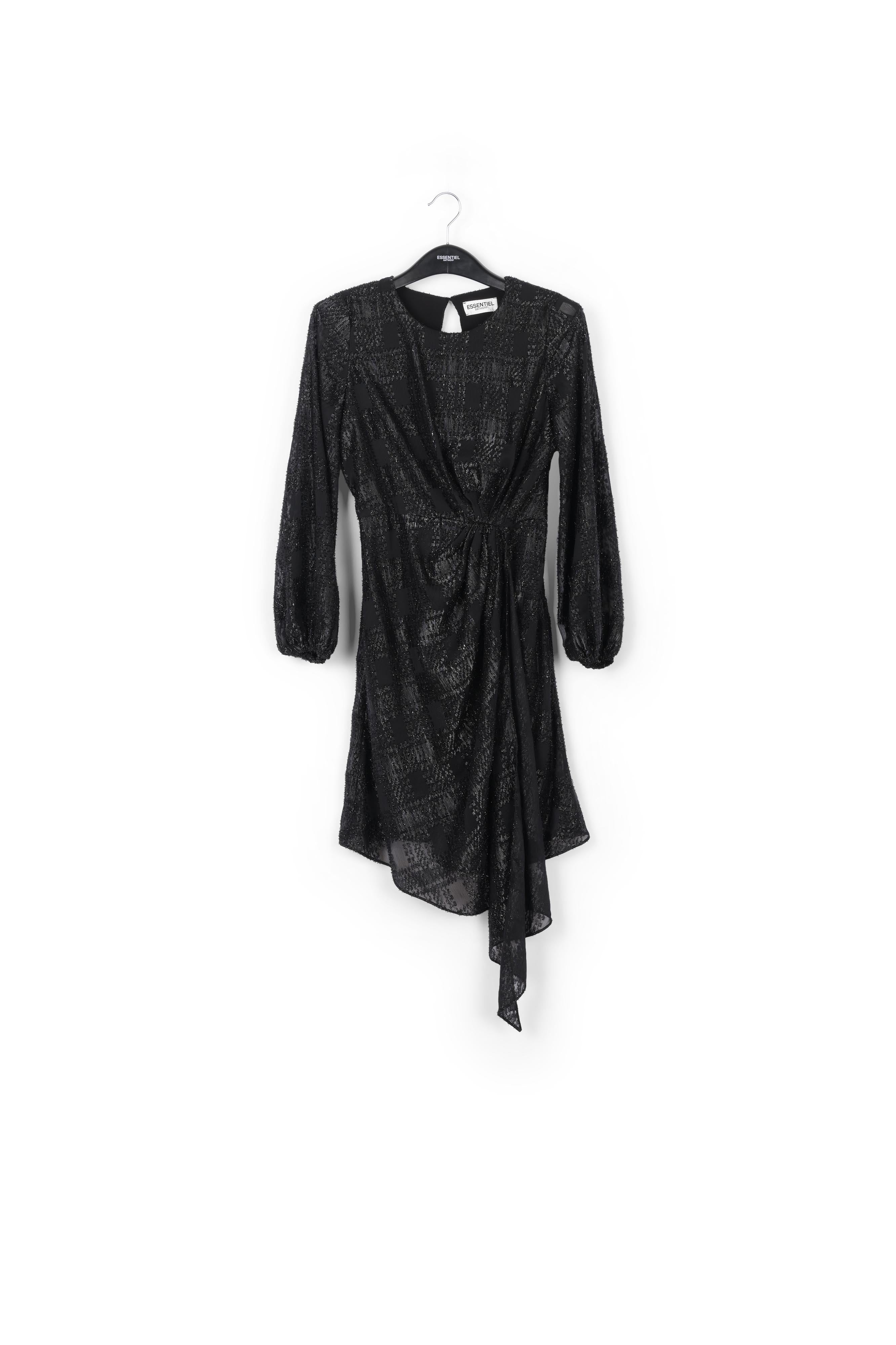 Robe courte en lurex noir RE—SSENTIEL | Essentiel second hand