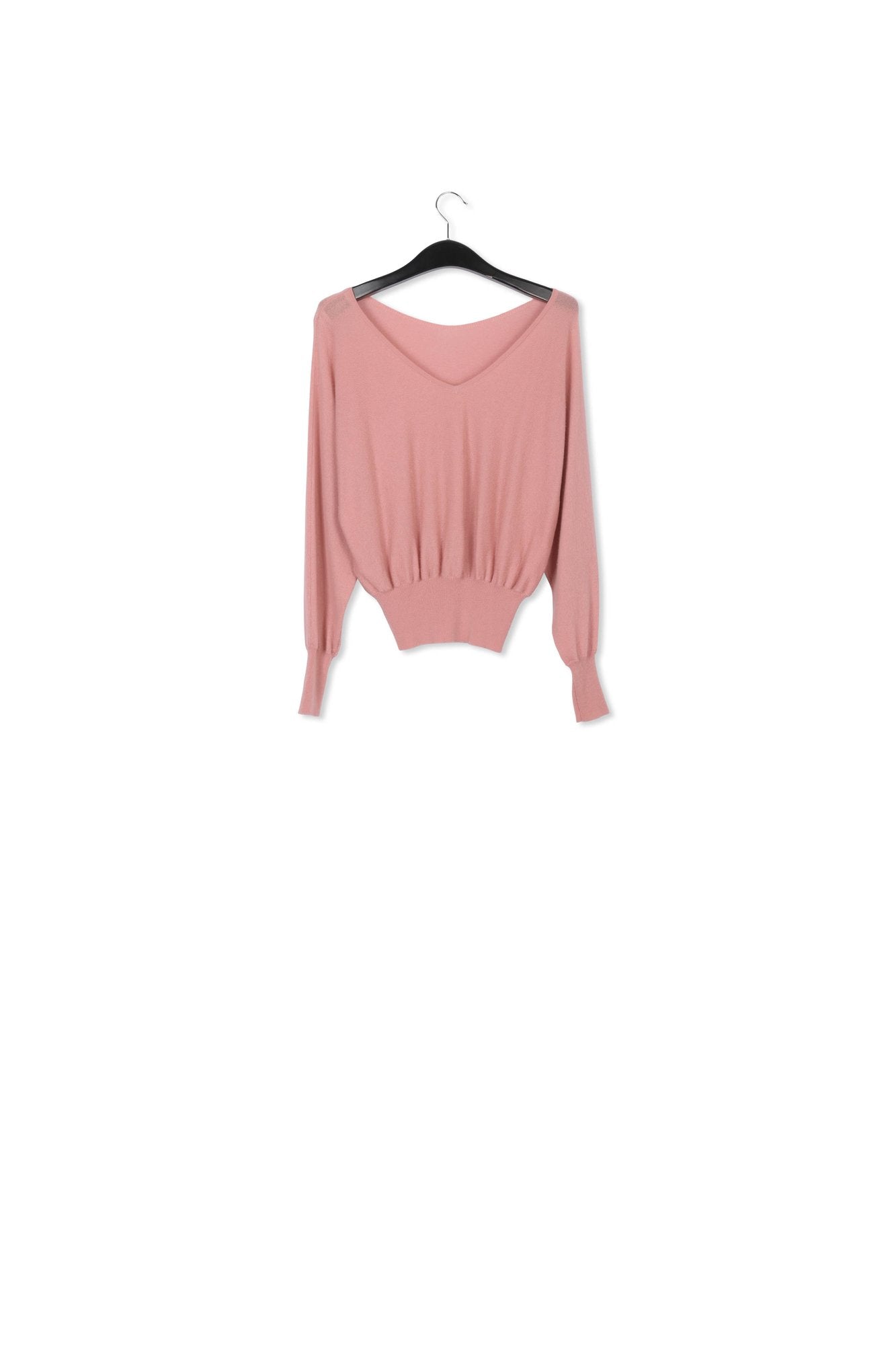 Pull rose clair en mérinos et cachemire RE—SSENTIEL | Essentiel second hand