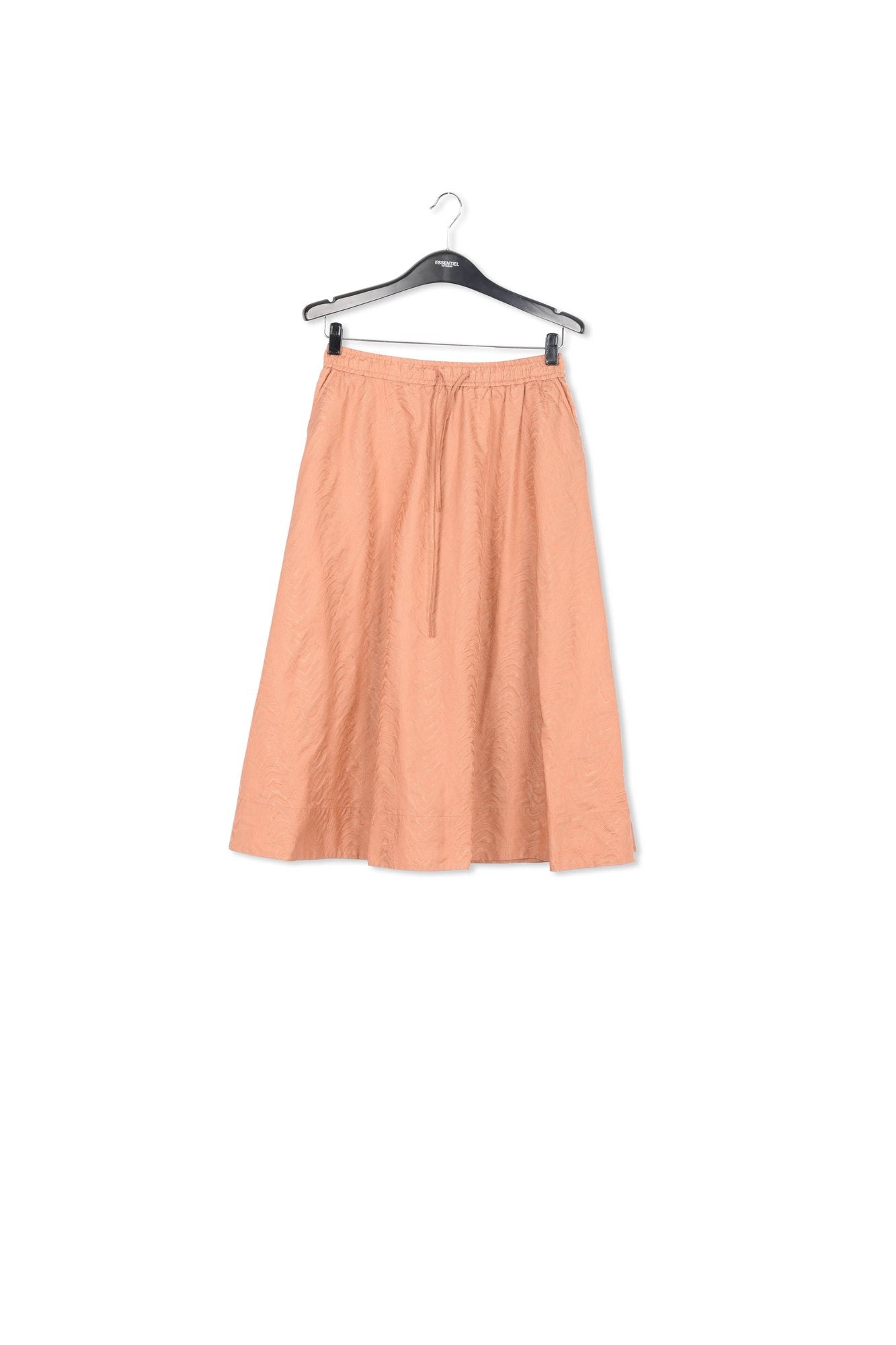 Brown jacquard a-line skirt RE—SSENTIEL | Essentiel second hand