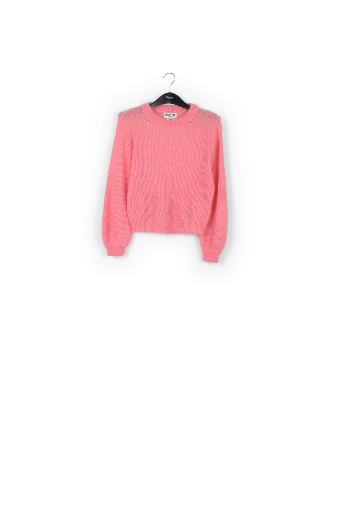 Pull rose en tricot aux manches volumineuses RE—SSENTIEL | Essentiel second hand