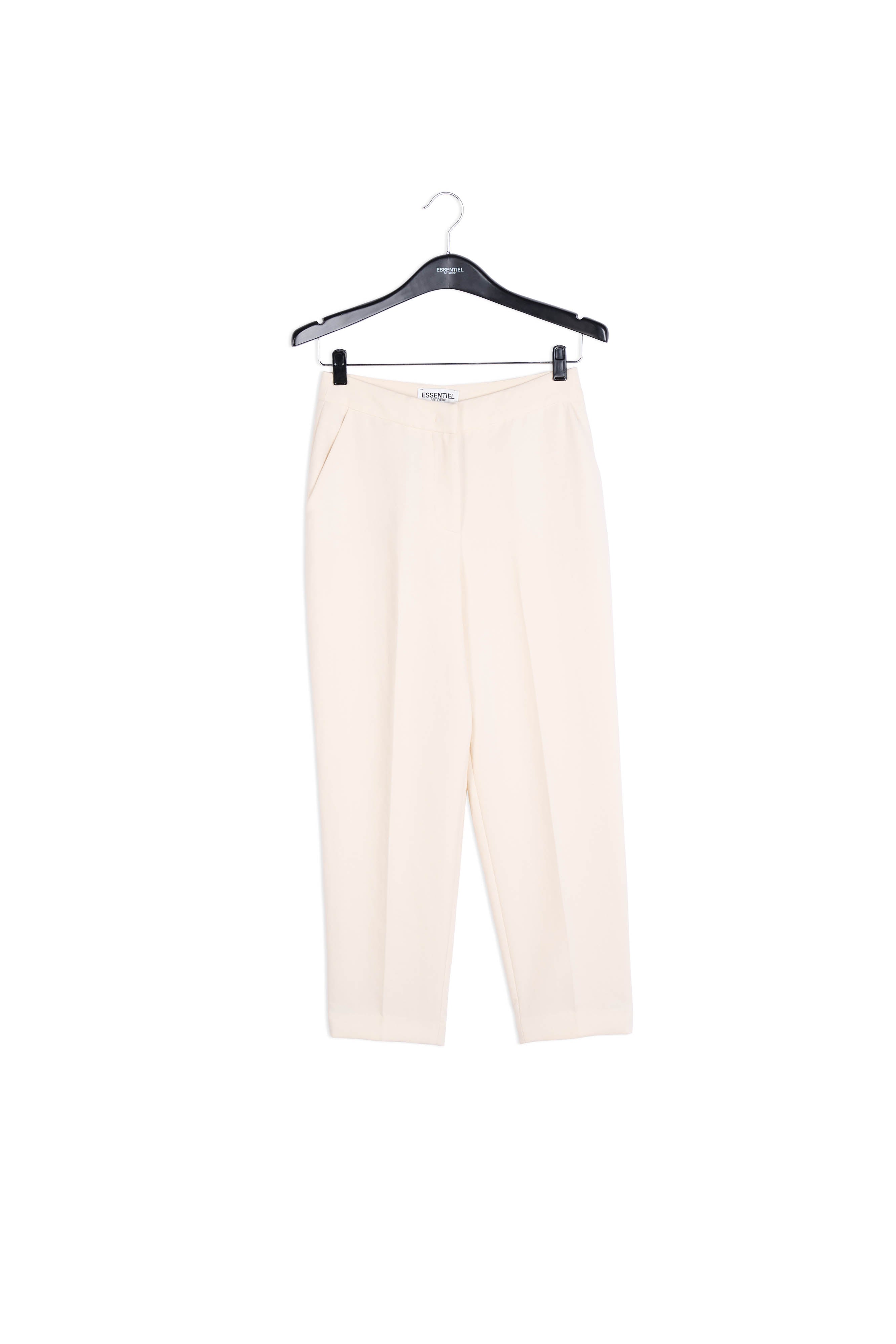 Off white classic tailored trousers RE—SSENTIEL | Essentiel second hand