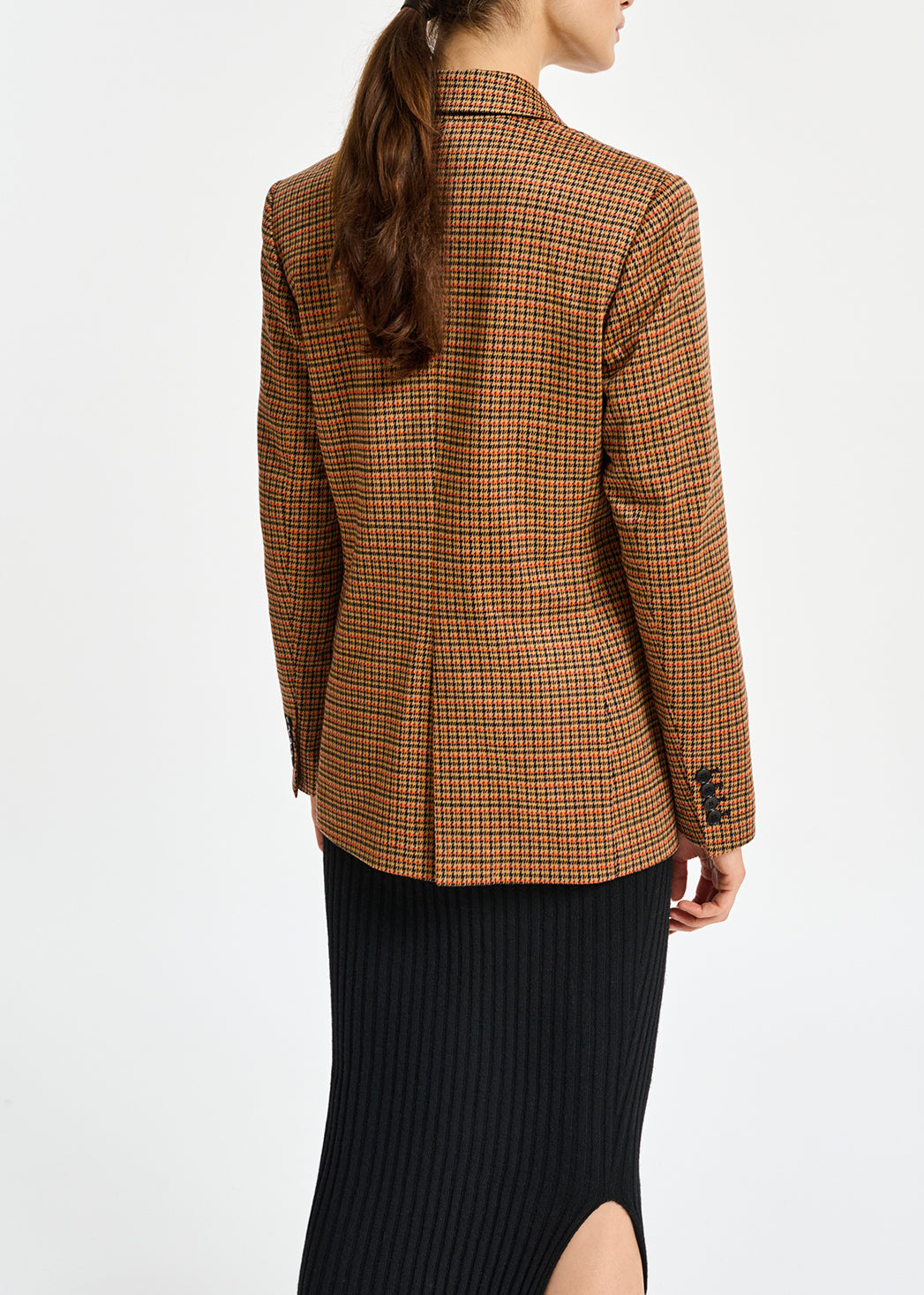 Blazer croisé à pied-de-poule RE—SSENTIEL | Essentiel second hand