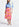 Roze en gele midirok met plissé Faume - seconde main