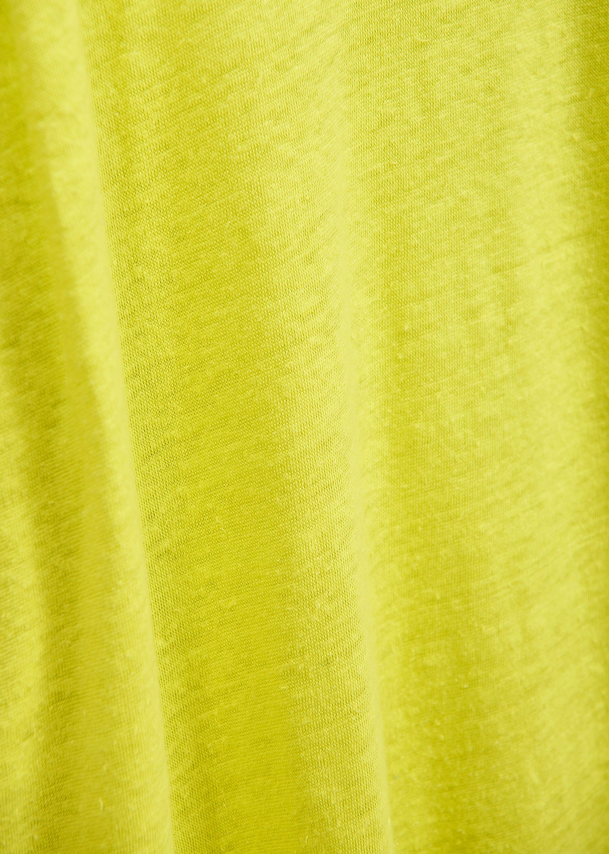 Lime green linen sleeveless T-shirt RE—SSENTIEL | Essentiel second hand