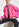 Roze bomberjack met faux fur Faume - seconde main