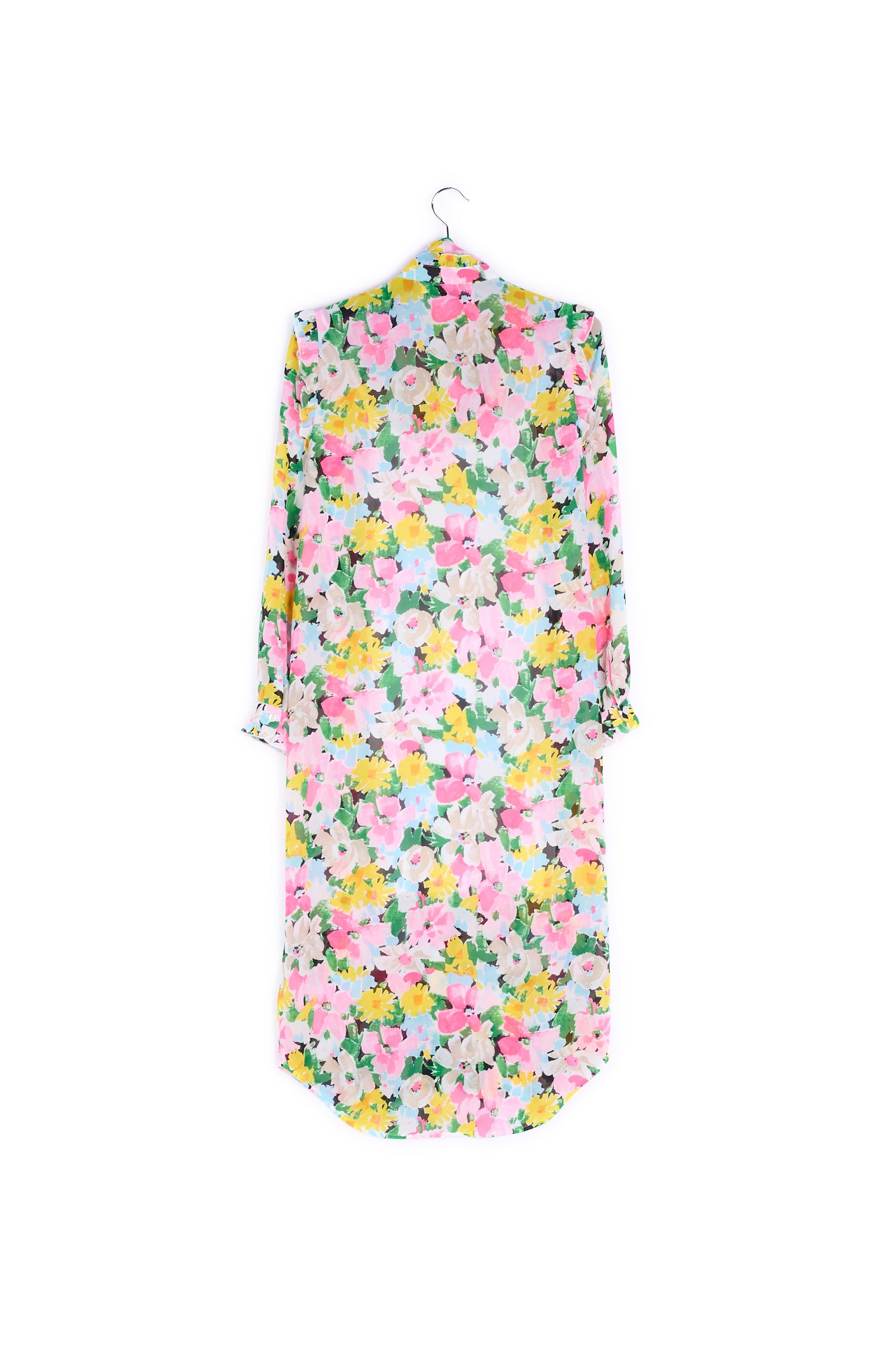 Colorful floral ruffle-detailed shirt dress RE—SSENTIEL | Essentiel second hand