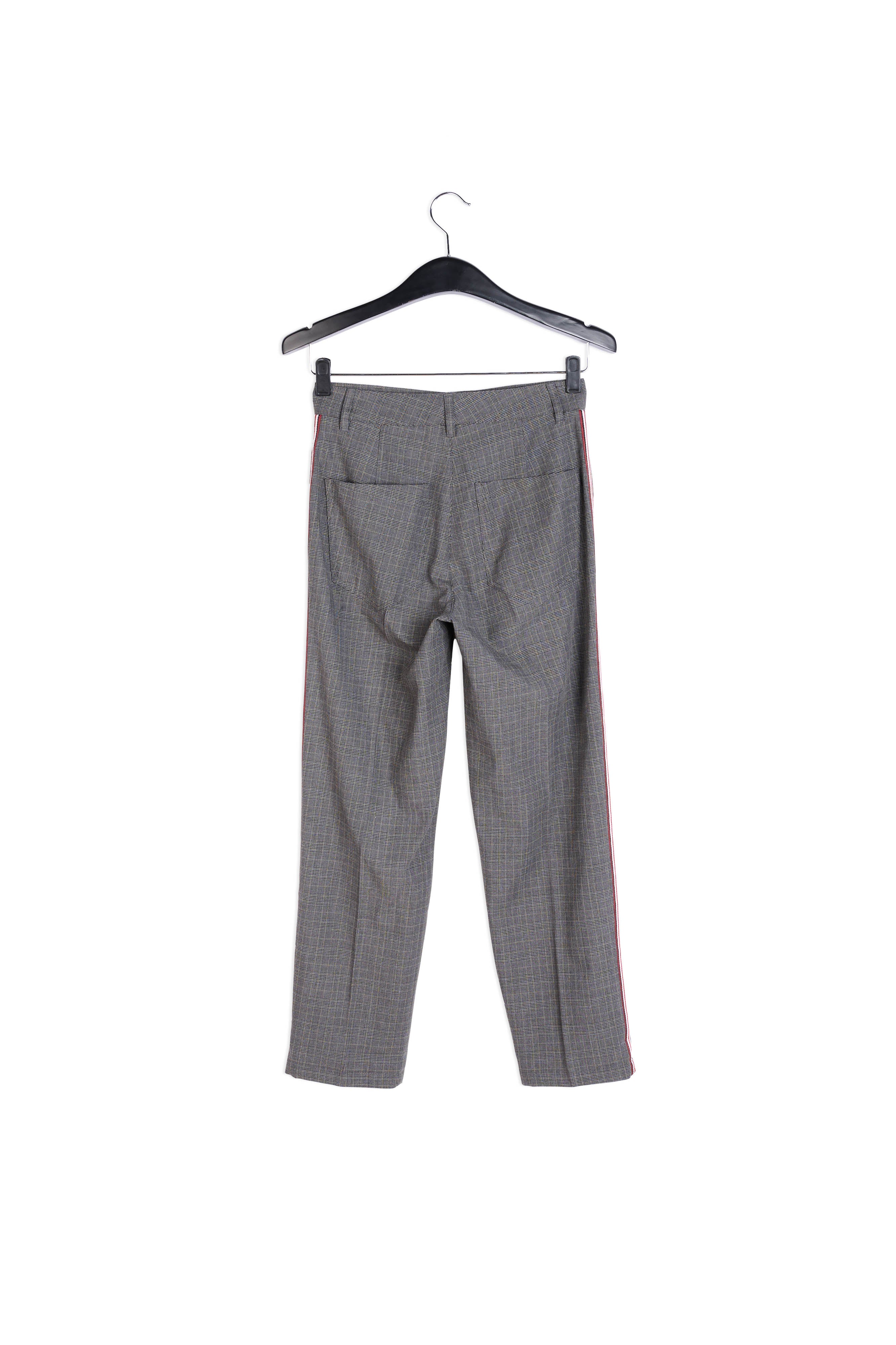 Pantalon gris foncé à carreaux RE—SSENTIEL | Essentiel second hand