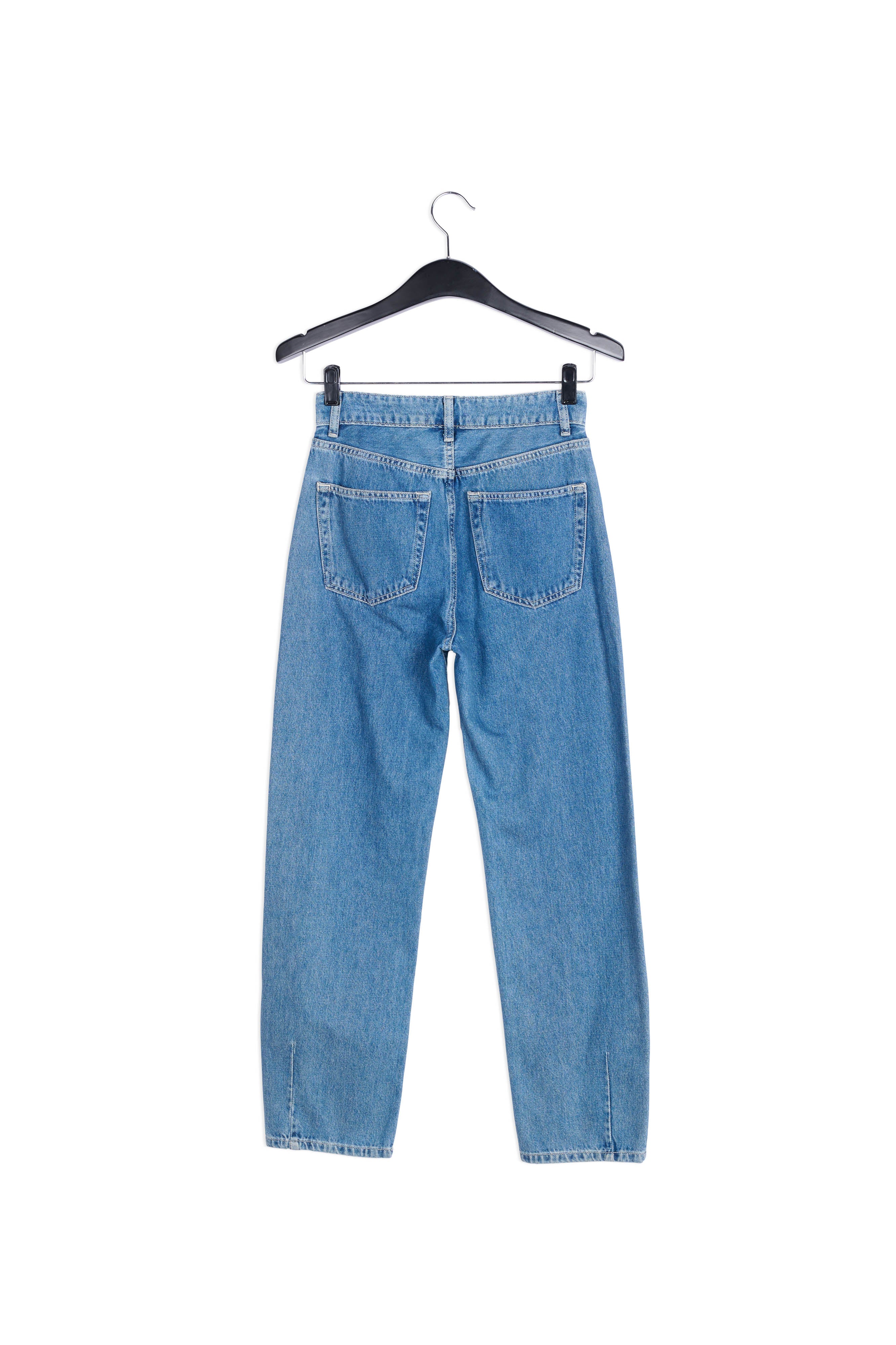 Cropped high-rise blue jeans RE—SSENTIEL | Essentiel second hand