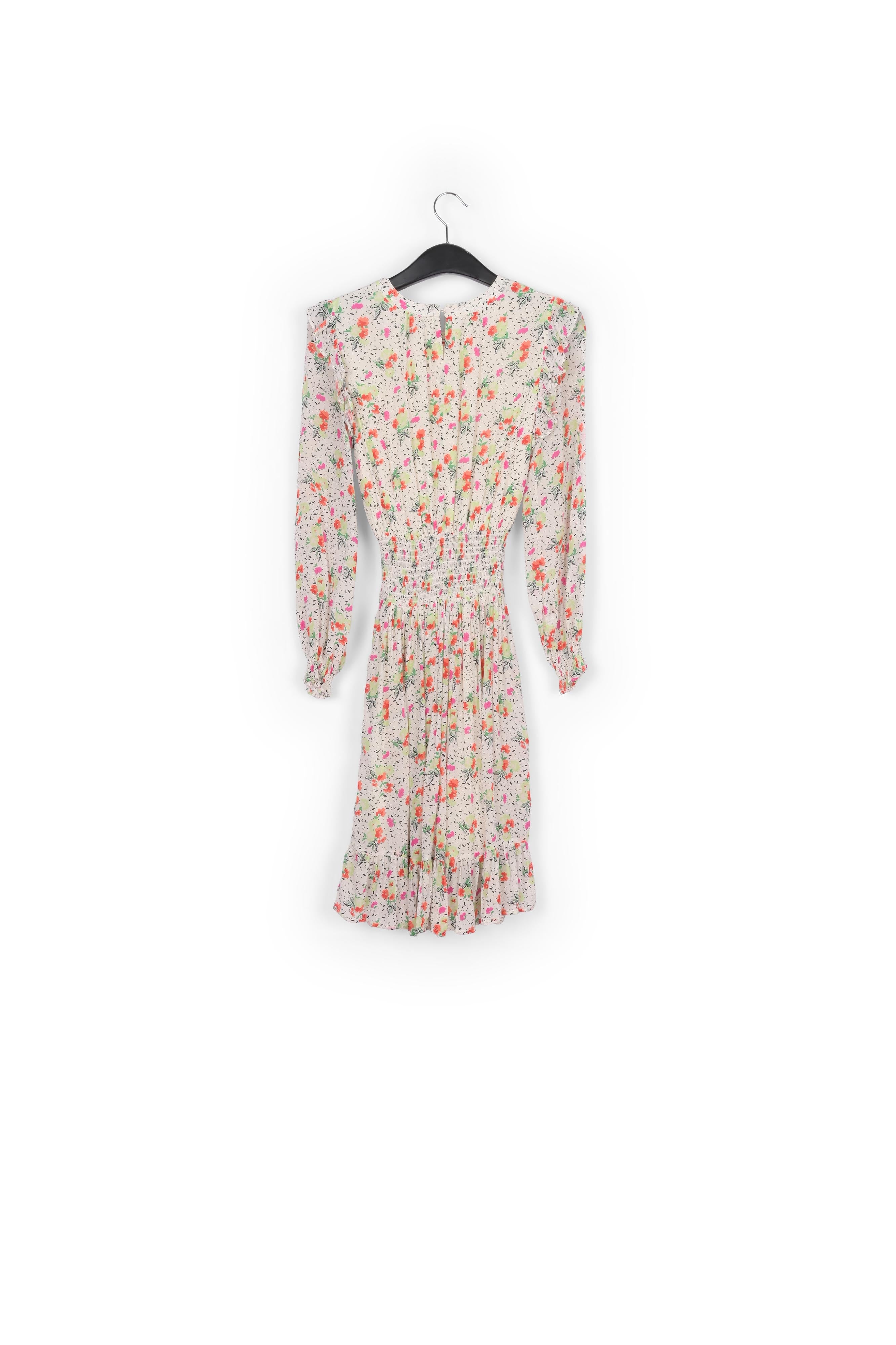 Robe midi blanc cassé à imprimé floral RE—SSENTIEL | Essentiel second hand