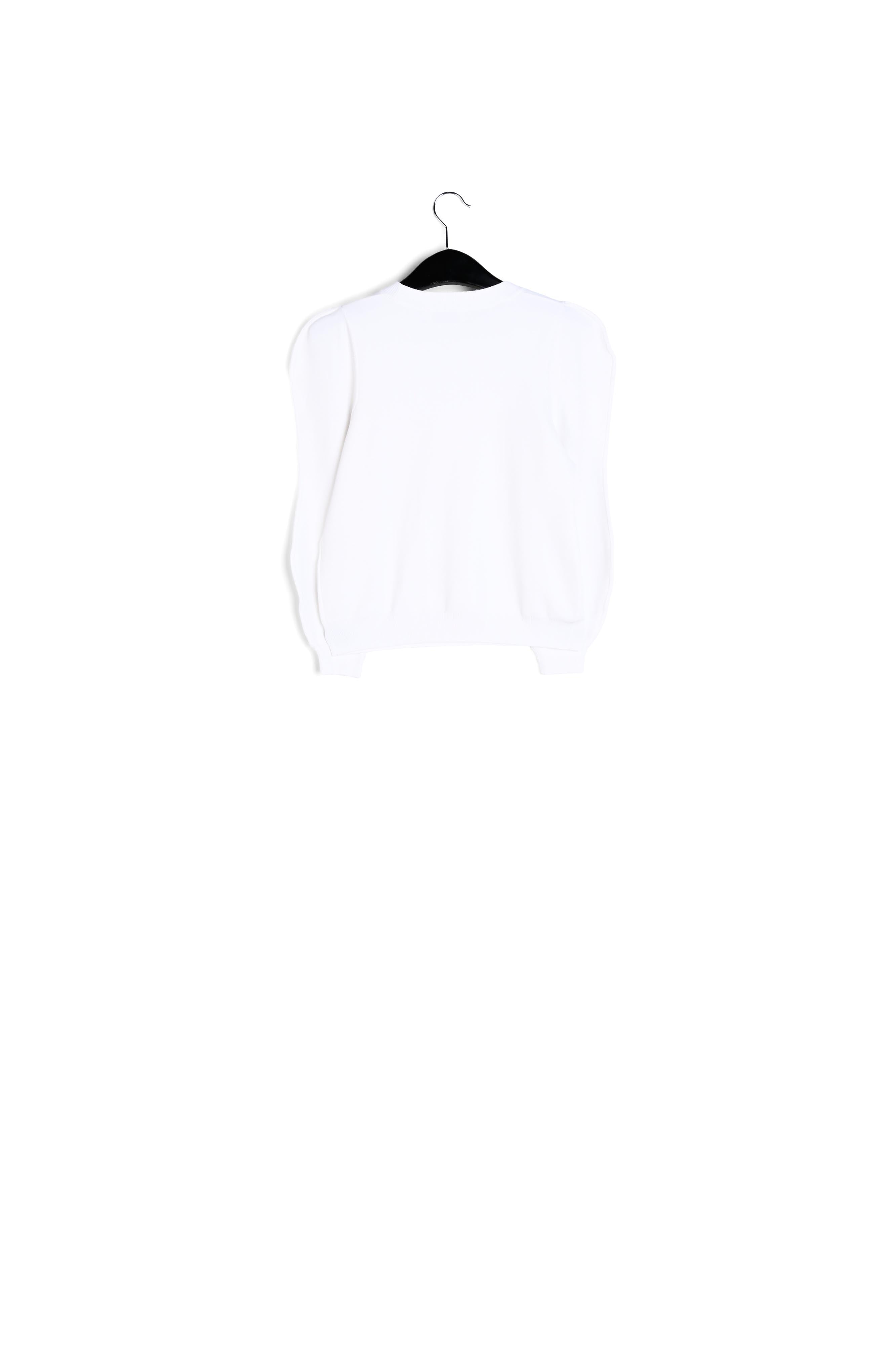 Pull blanc à manches bouffantes RE—SSENTIEL | Essentiel second hand