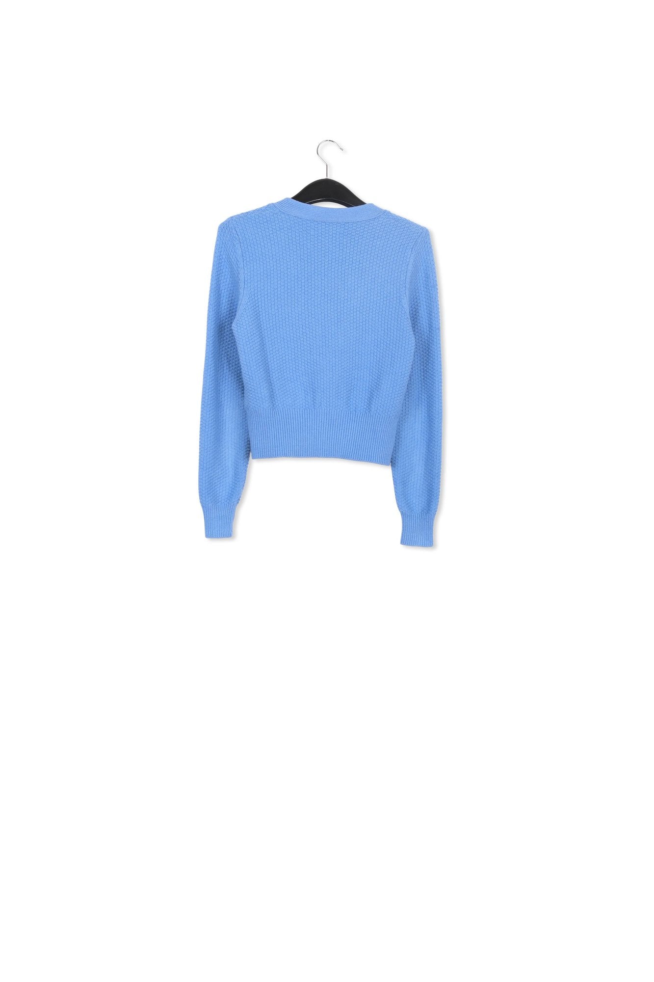 Blue embellished V-neck cardigan RE—SSENTIEL | Essentiel second hand