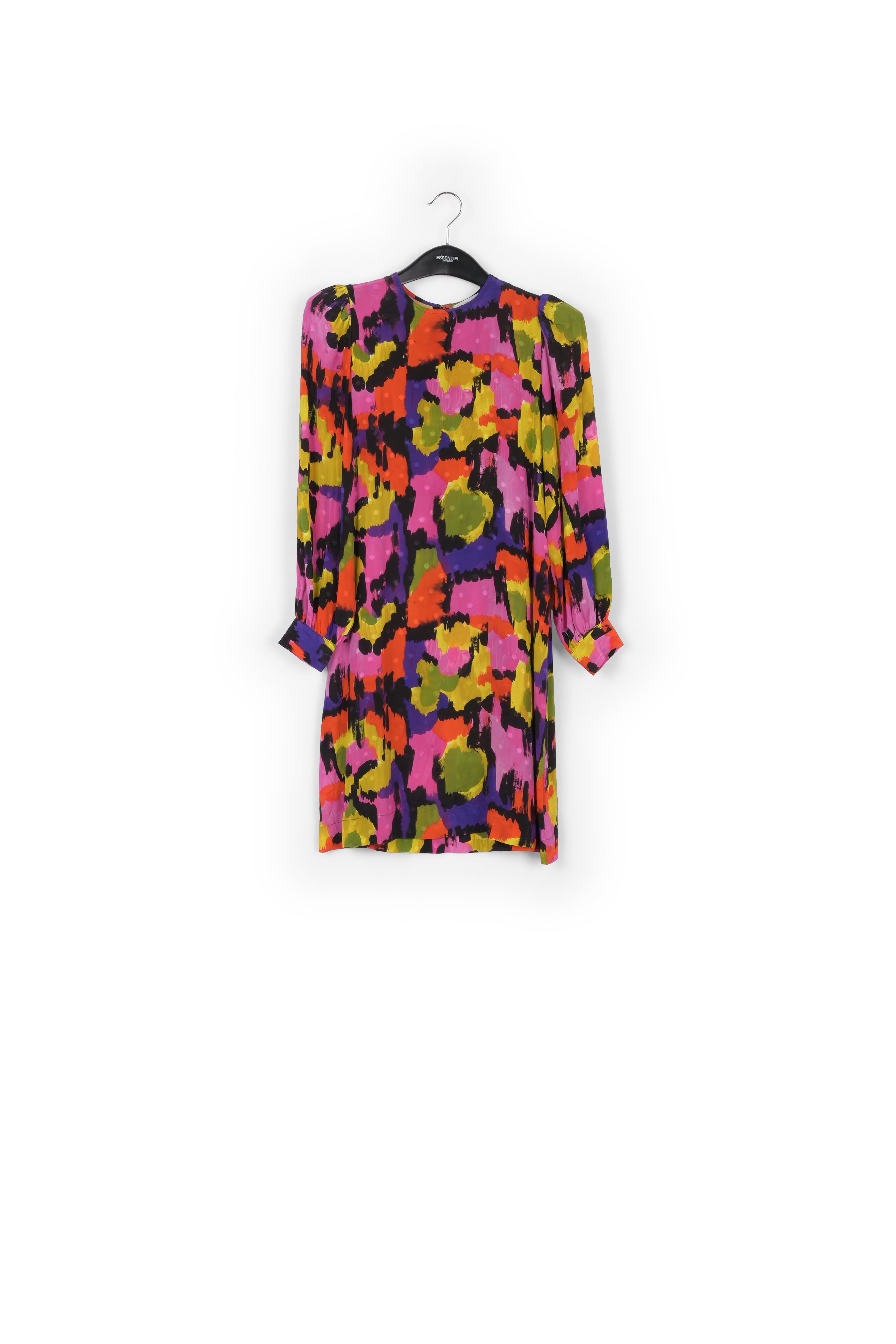 Colorful silk jacquard mini dress RE—SSENTIEL | Essentiel second hand