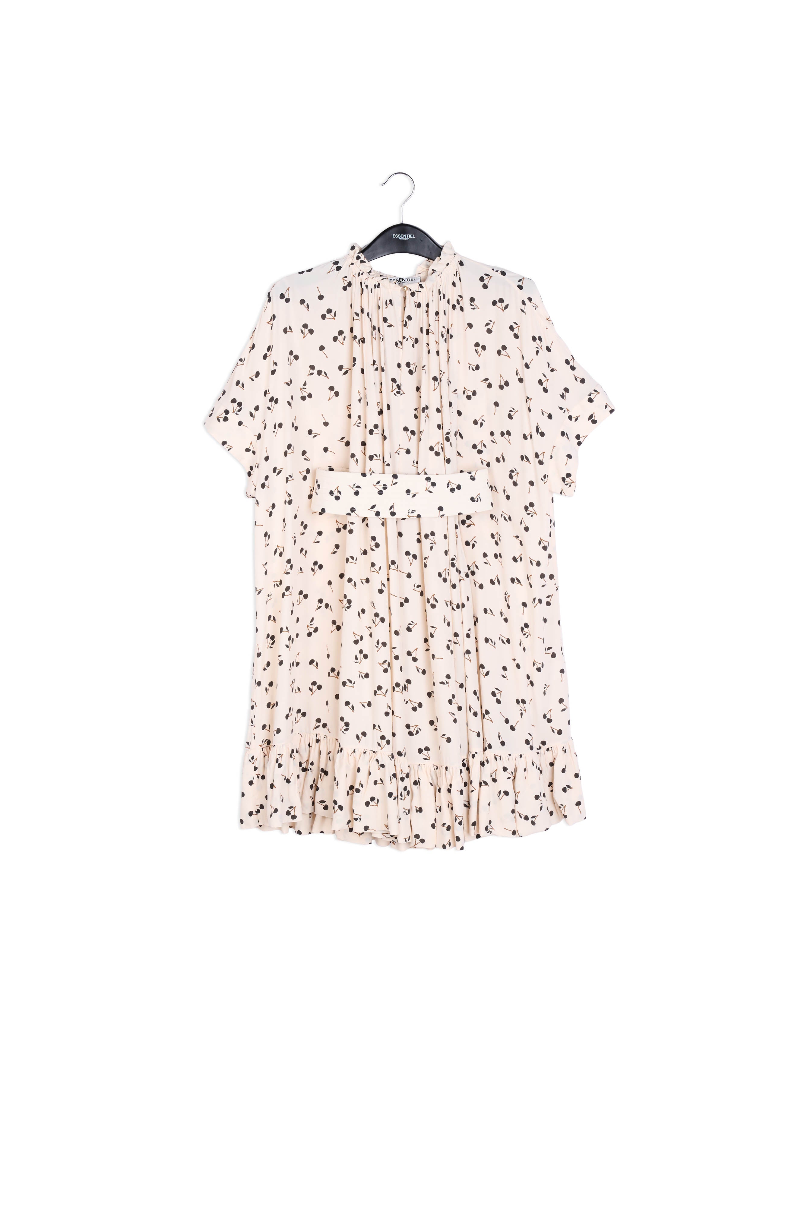 Gebroken witte kersenjurk met volants RE—SSENTIEL | Essentiel second hand