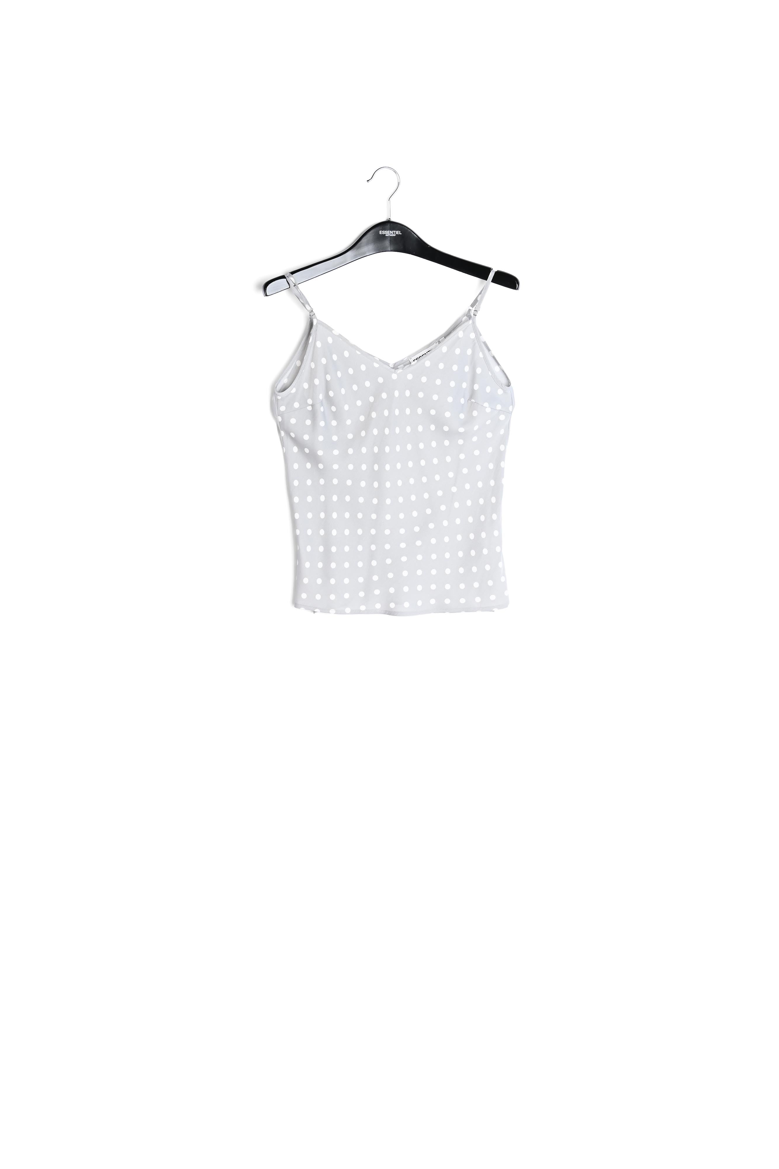 Grey polka dot camisole RE—SSENTIEL | Essentiel second hand