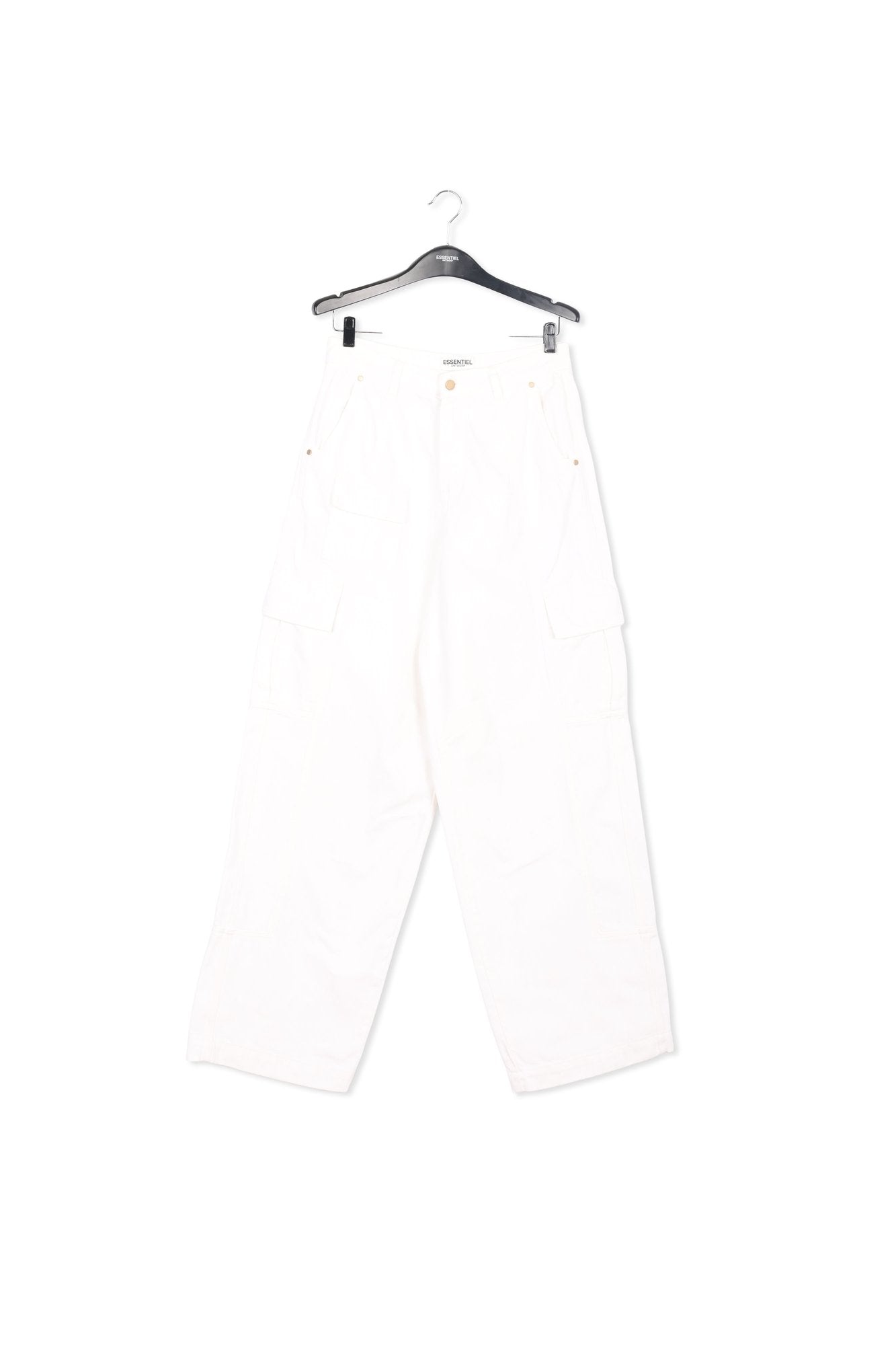 Off-white wide-leg cargo jeans RE—SSENTIEL | Essentiel second hand