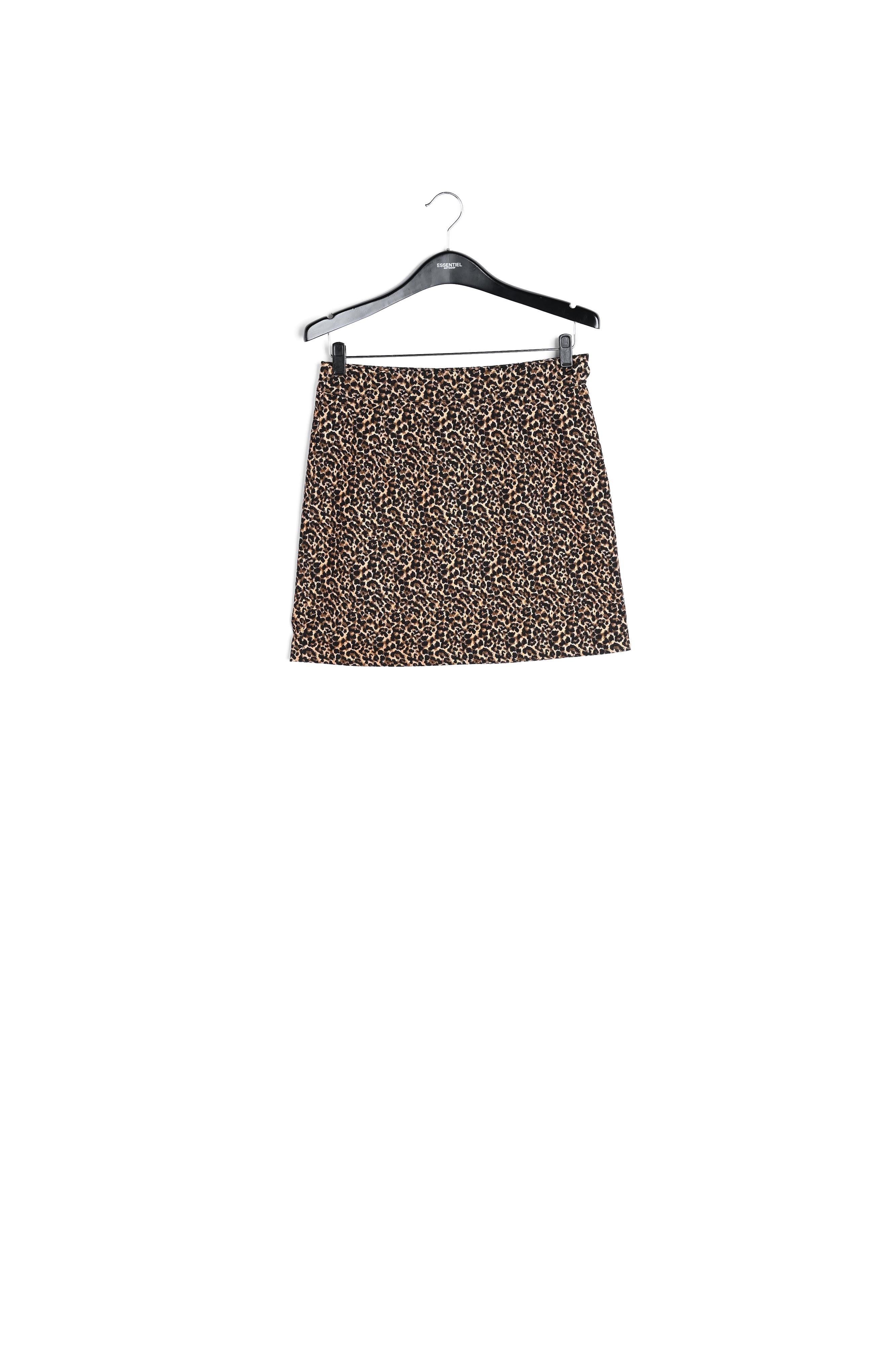 Mini-jupe en jacquard léopard RE—SSENTIEL | Essentiel second hand