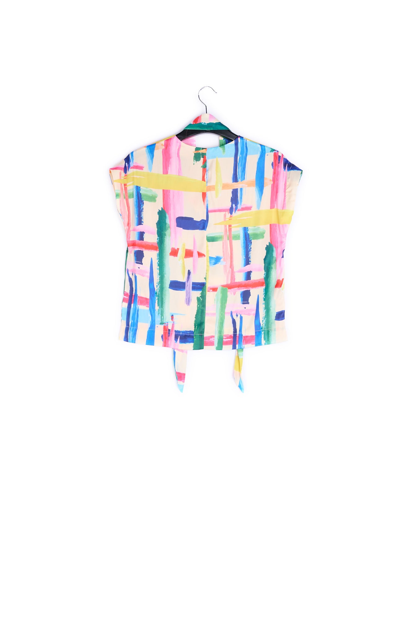 Multicolored graphic striped top RE—SSENTIEL | Essentiel second hand