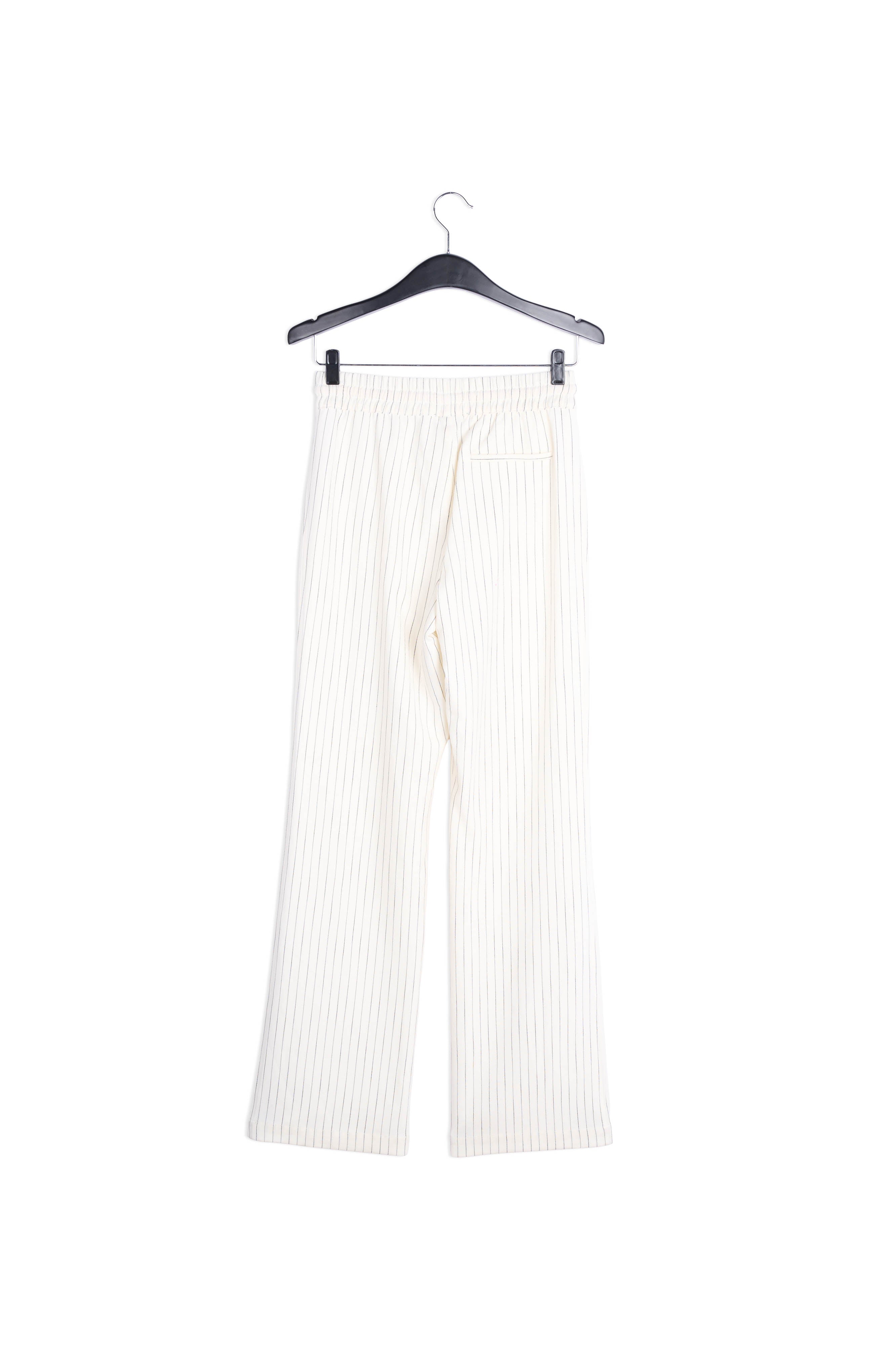 Pantalon blanc cassé à fines rayures RE—SSENTIEL | Essentiel second hand