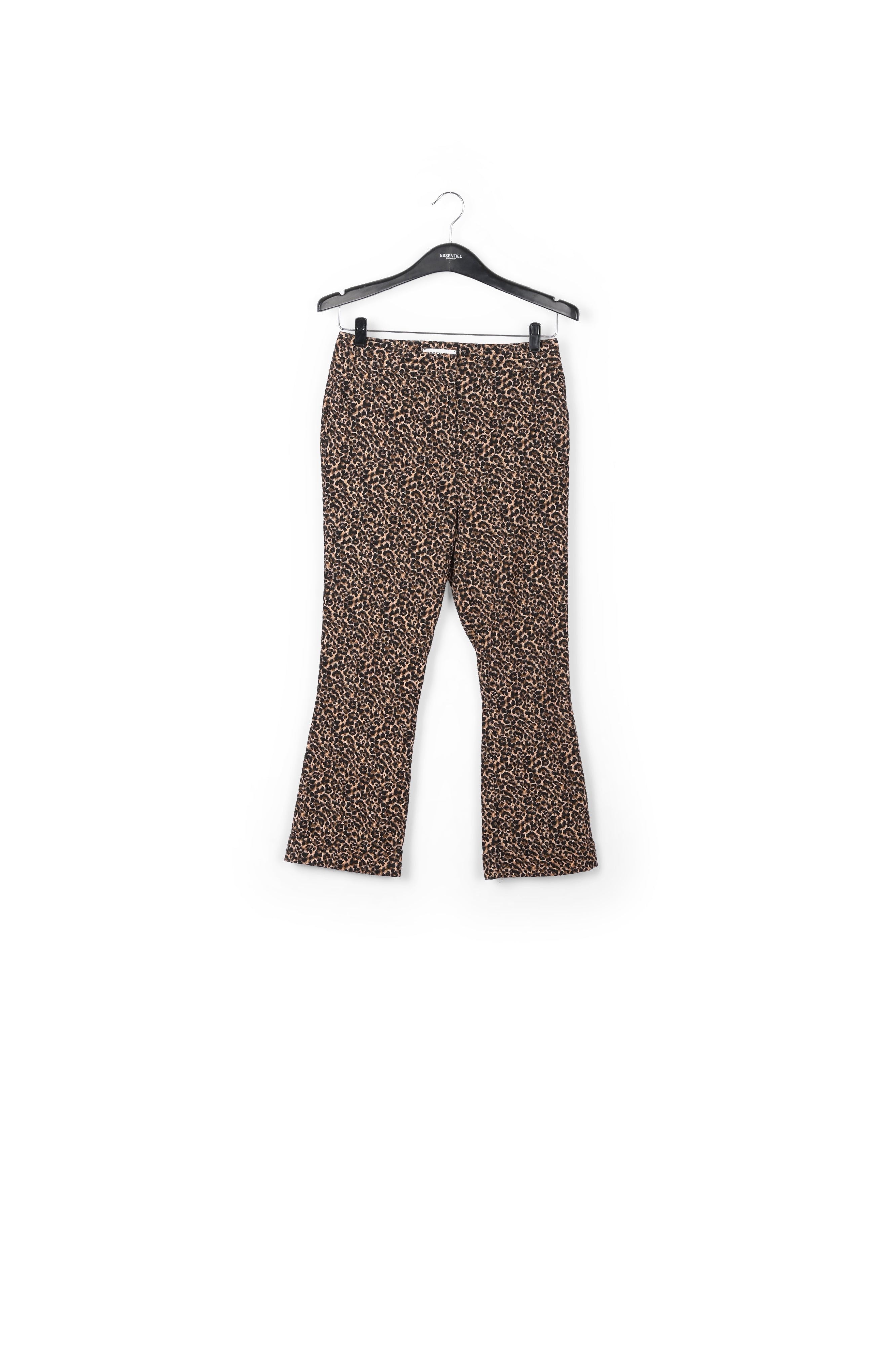 Flared-fit leopard-motif pants RE—SSENTIEL | Essentiel second hand