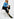 Blue off-the-shoulder knit sweater Faume - seconde main