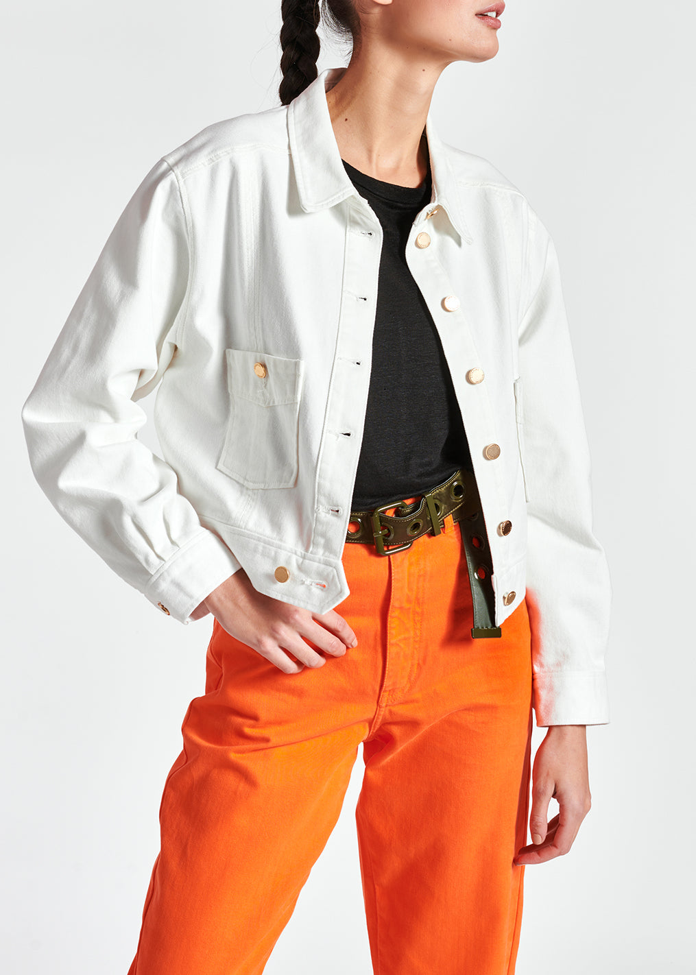 White denim jacket RE—SSENTIEL | Essentiel second hand