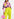 Pink, black and yellow floral print shirt Faume - seconde main