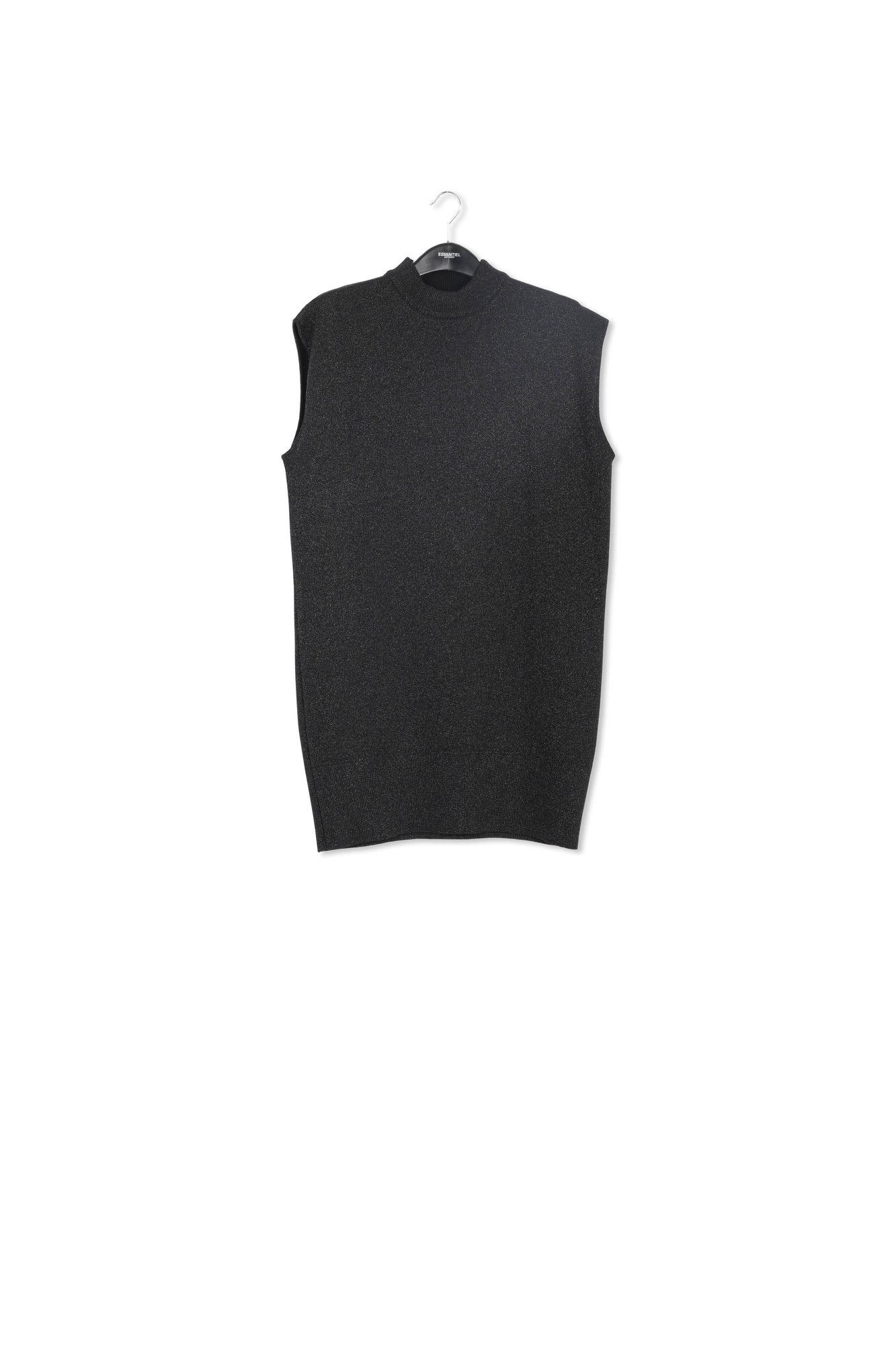 Black lurex knitted dress RE—SSENTIEL | Essentiel second hand