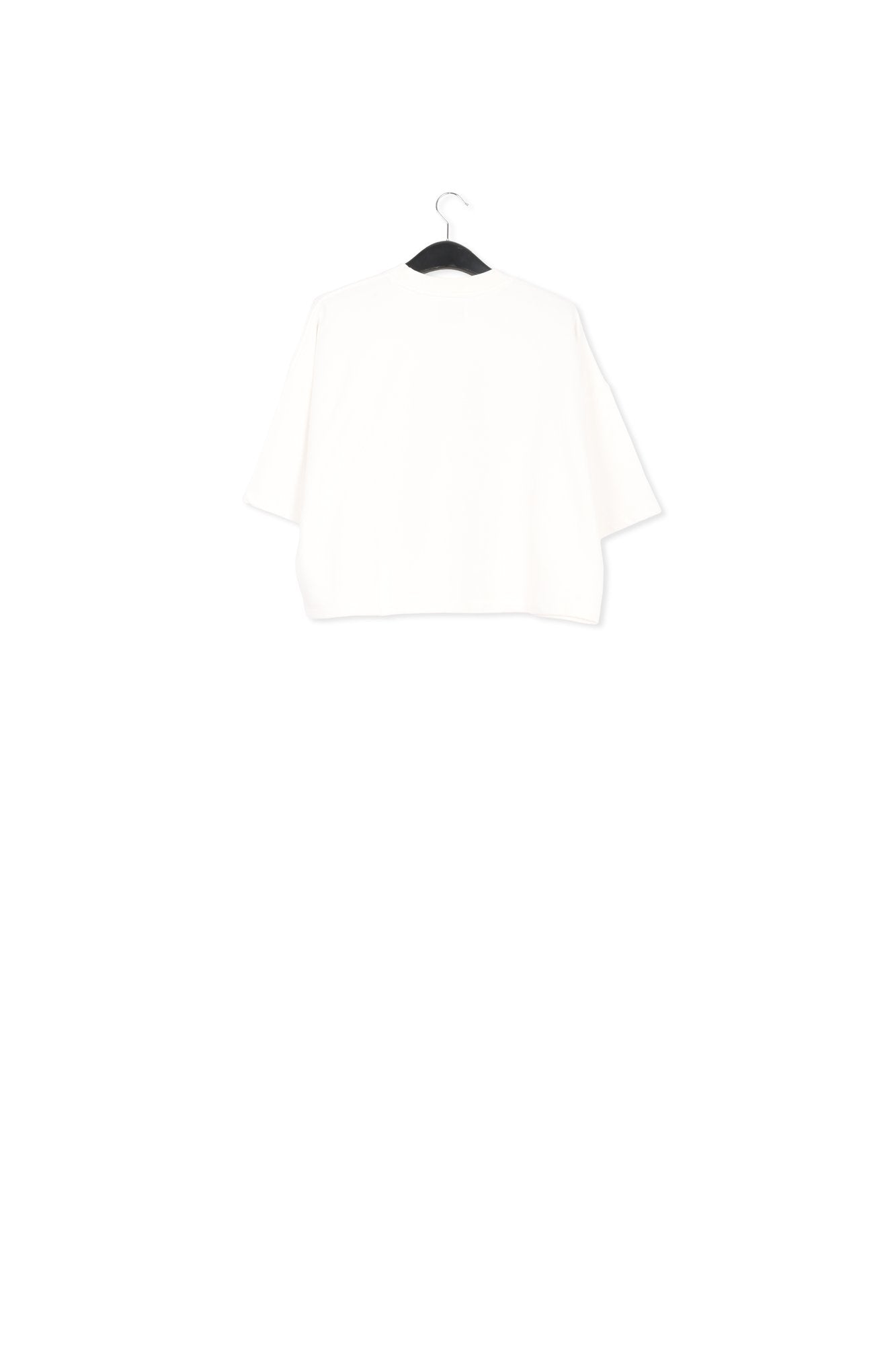 Off-white short-sleeved sweatshirt with sequin embroideries RE—SSENTIEL | Essentiel second hand