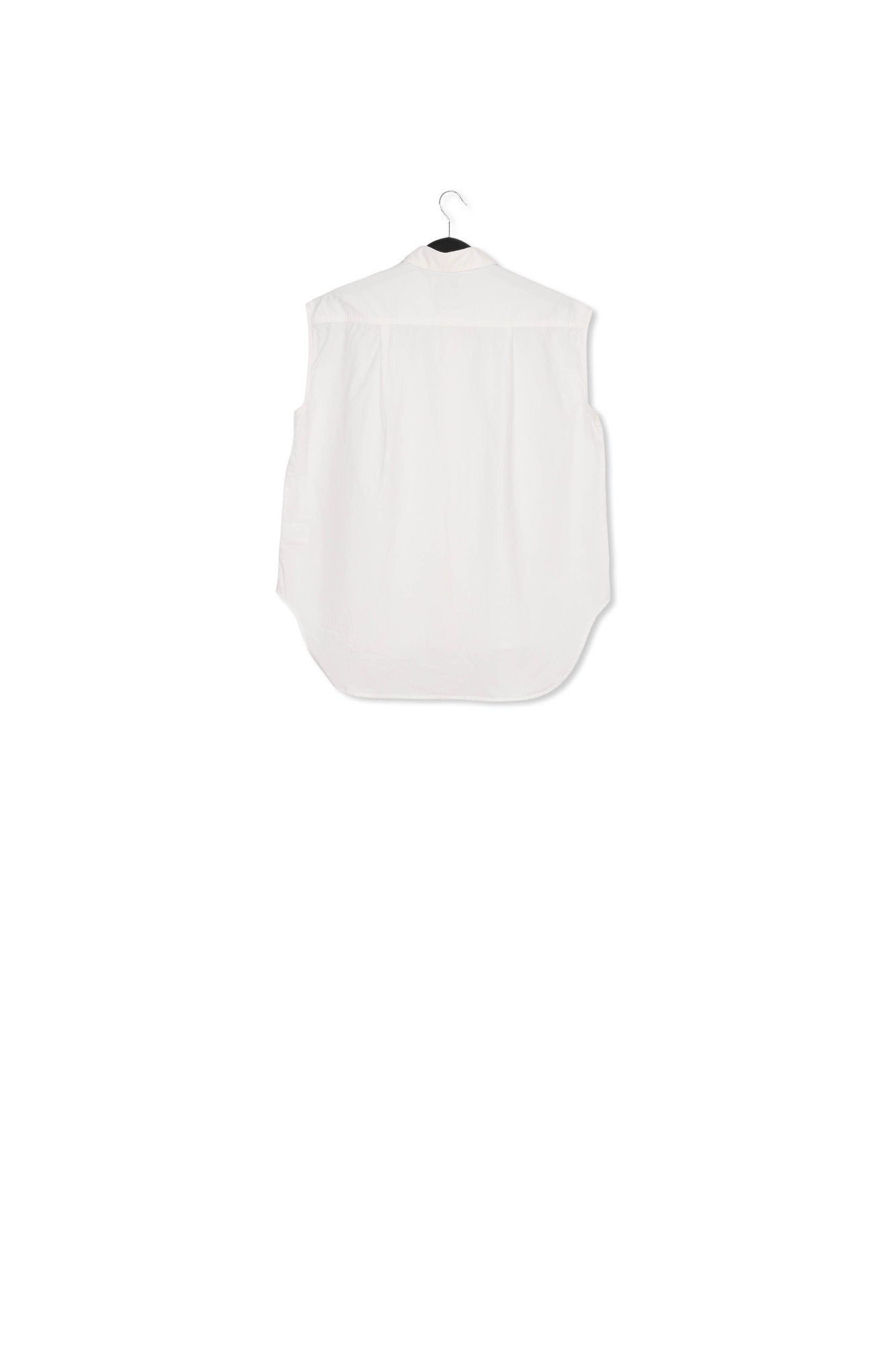 White sleeveless cotton shirt RE—SSENTIEL | Essentiel second hand