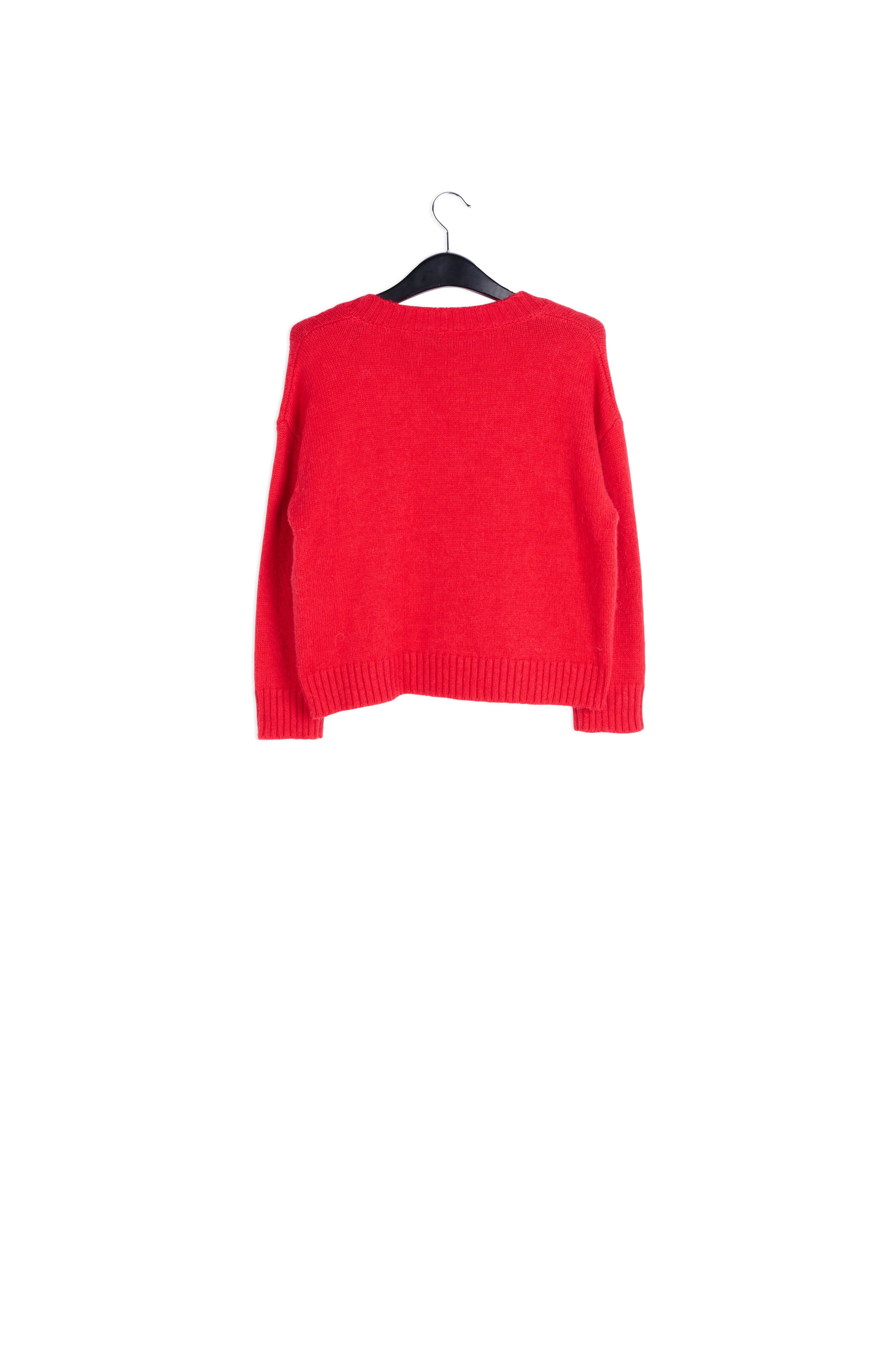 Pull orange en tricot coupe carrée RE—SSENTIEL | Essentiel second hand