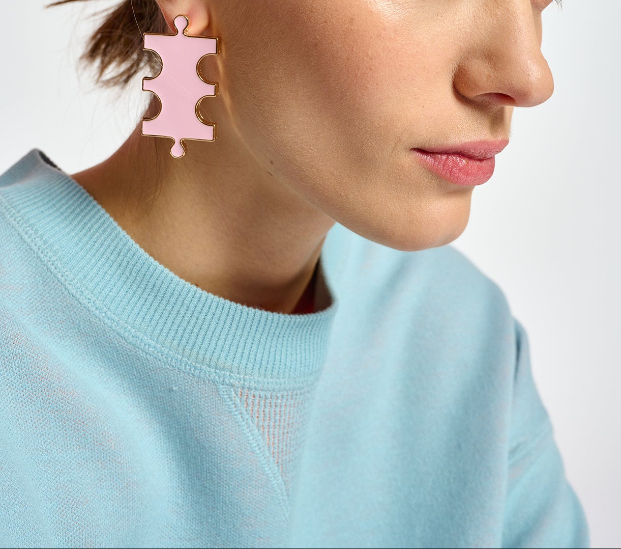 Light blue sweater with boxy cut RE—SSENTIEL | Essentiel second hand