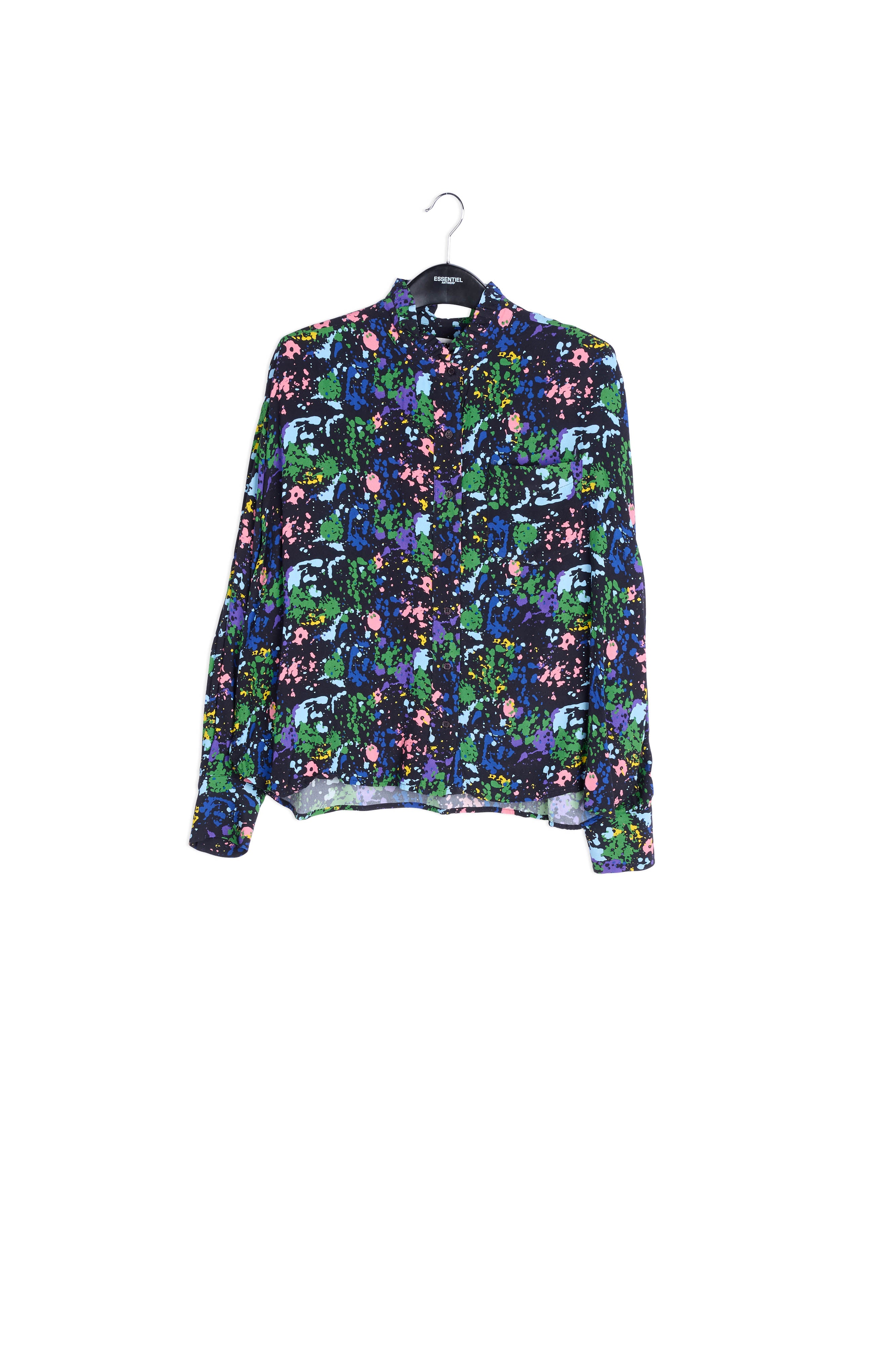 Black splash print shirt RE—SSENTIEL | Essentiel second hand