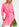 Neon pink mini wrap dress Faume - seconde main