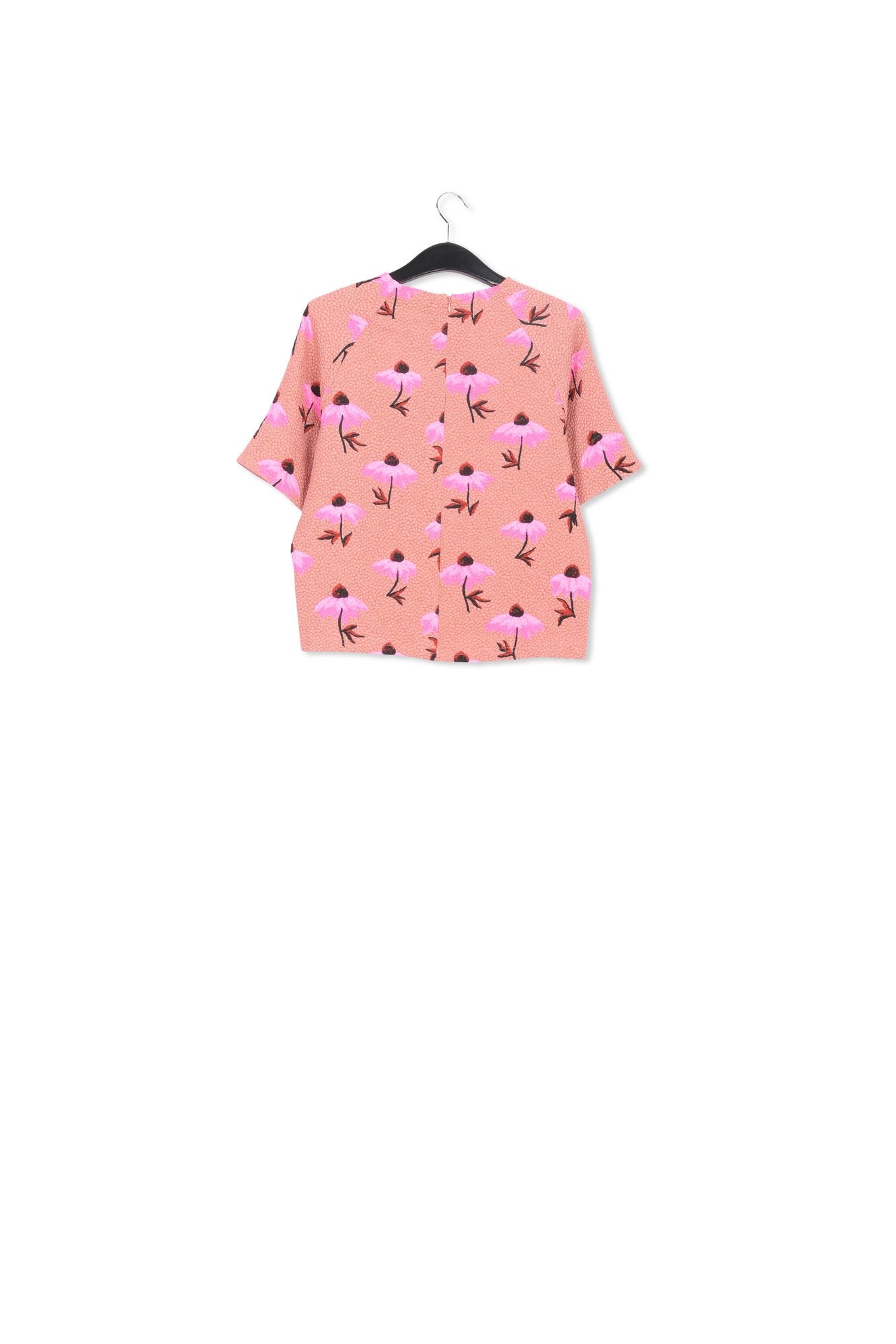 Top oversize rose vintage à imprimé fleuri RE—SSENTIEL | Essentiel second hand