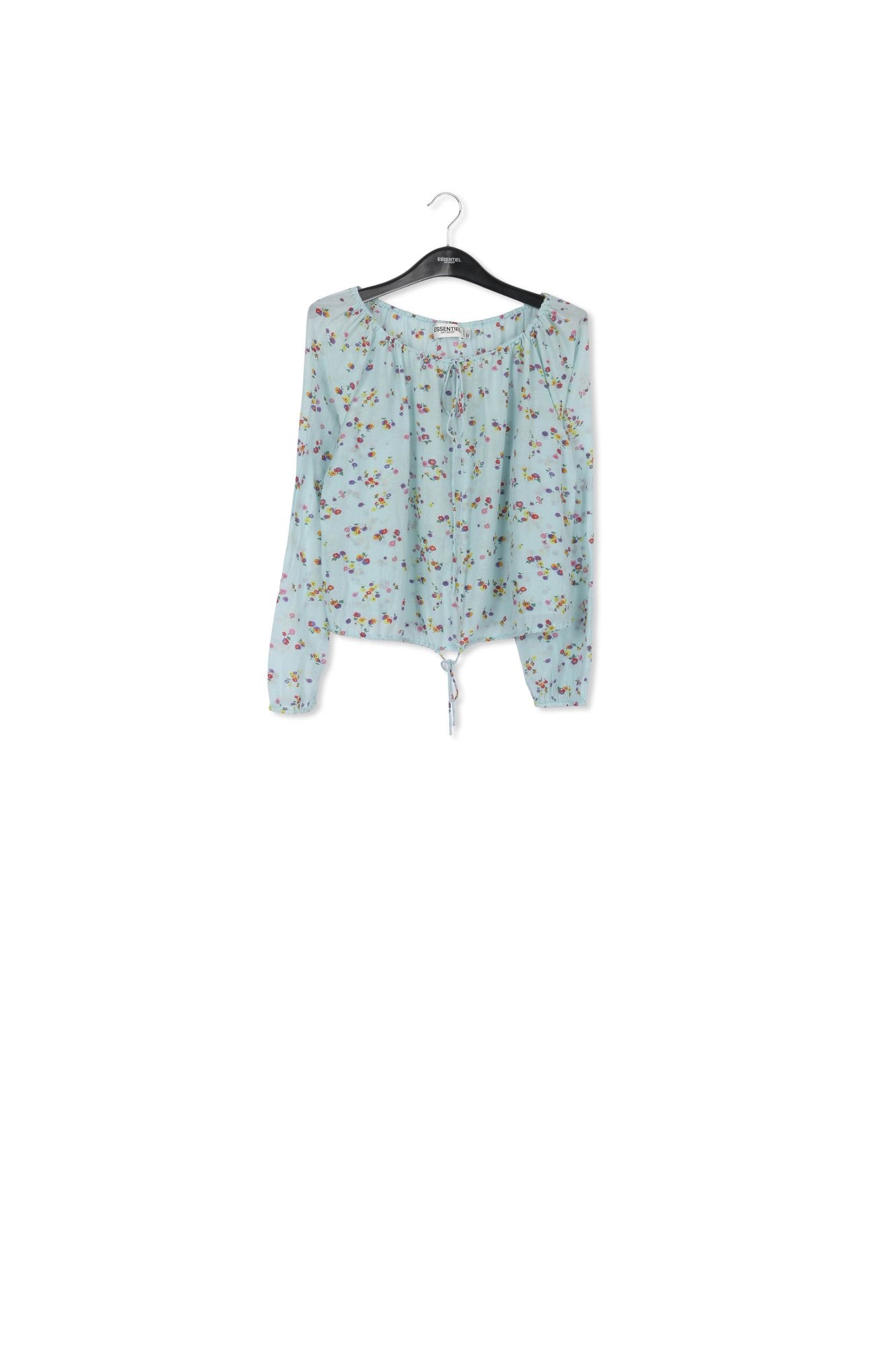 Light blue floral blouse RE—SSENTIEL | Essentiel second hand