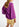 Paarse top met pofschouders Faume - seconde main