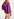 Paarse top met pofschouders Faume - seconde main
