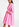 Pink cotton oversized knee-length shirt dress Faume - seconde main