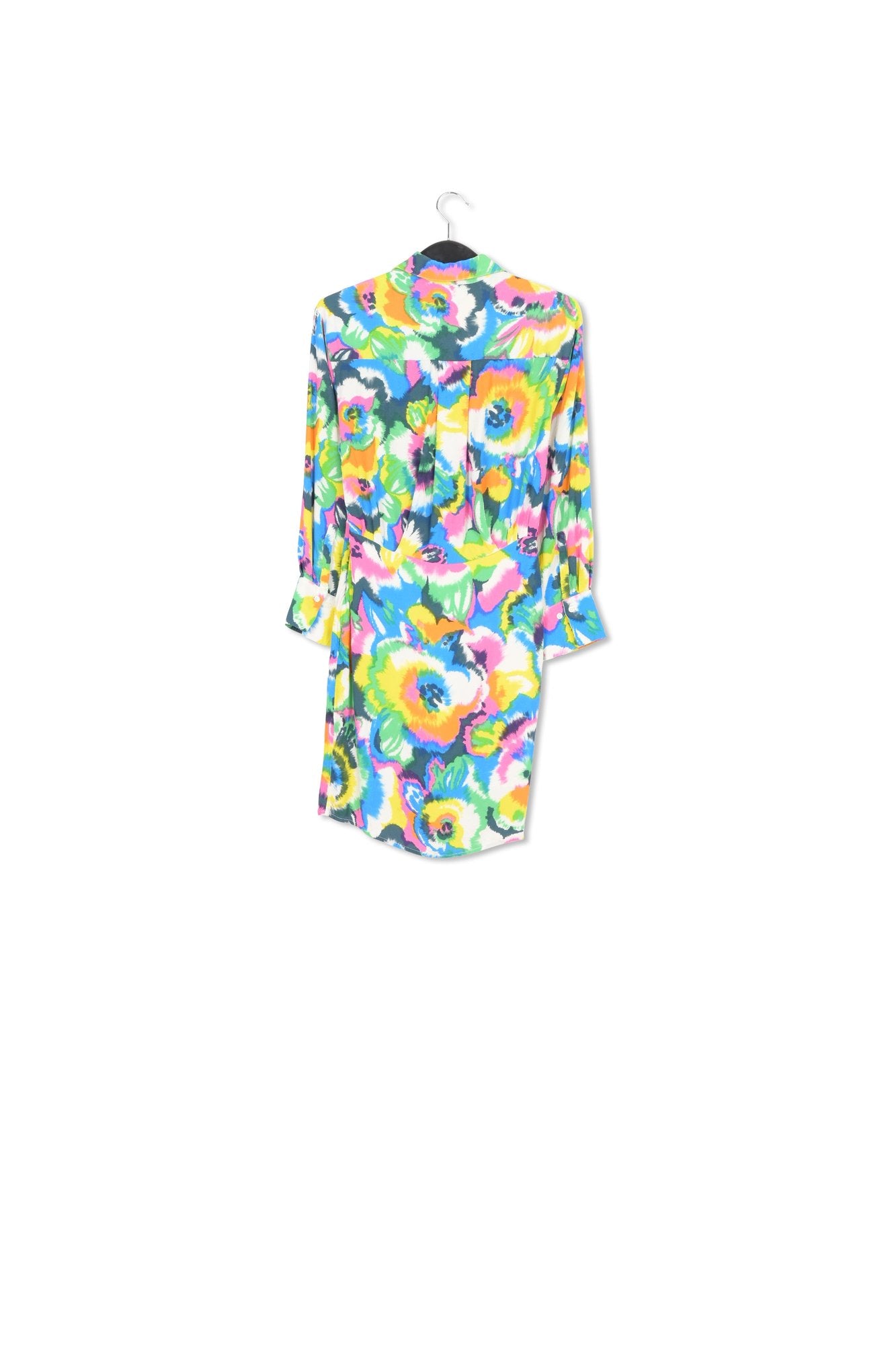 Multicolor floral print mini wrap dress RE—SSENTIEL | Essentiel second hand