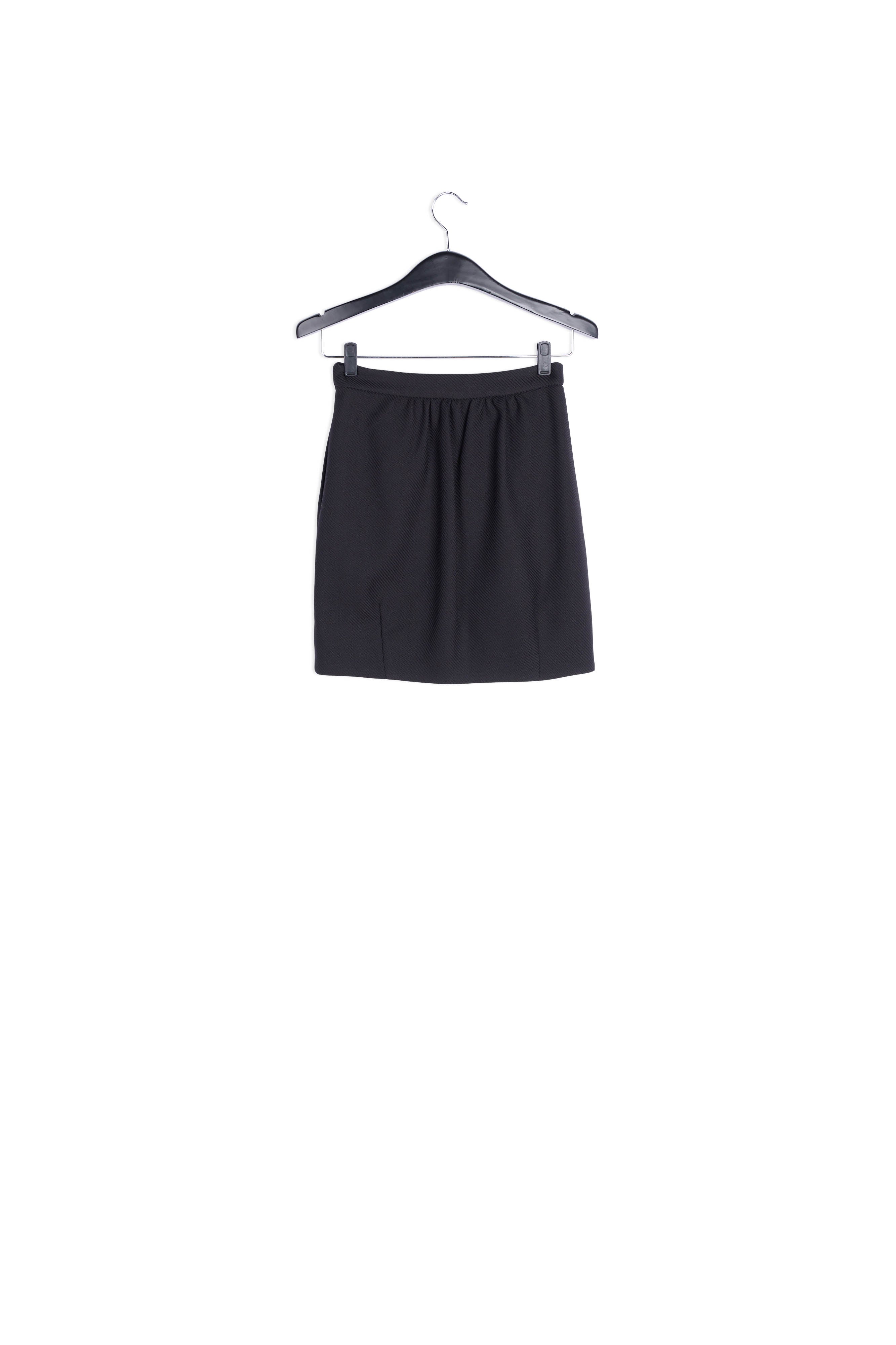 Black mini-length wrap skirt RE—SSENTIEL | Essentiel second hand