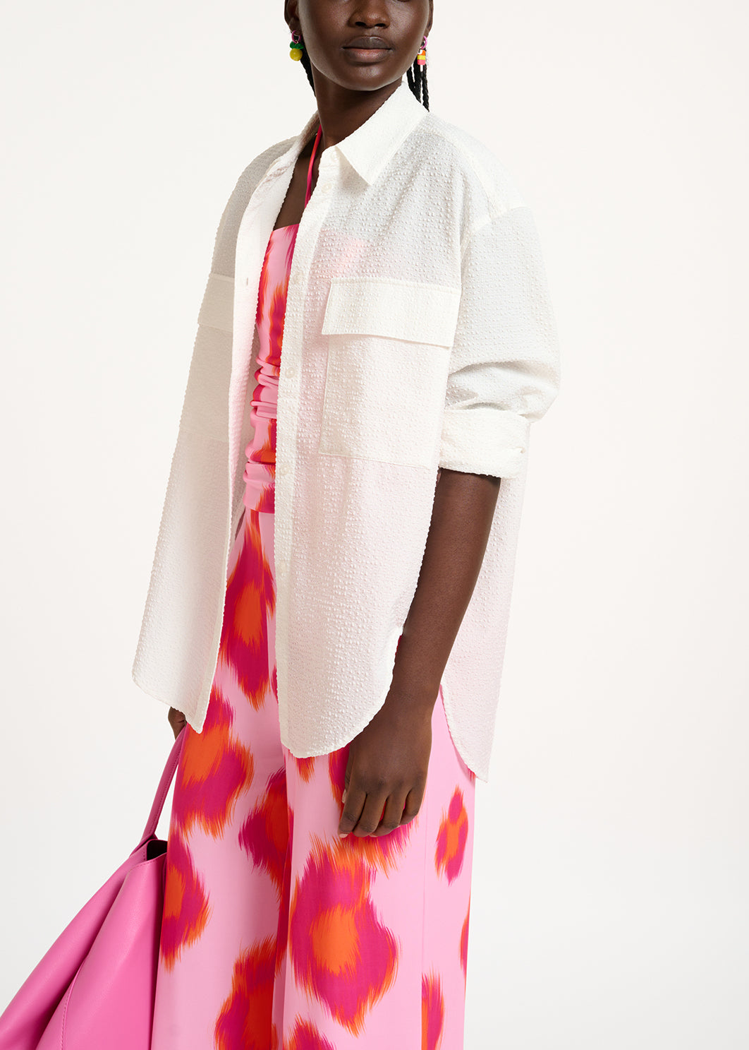 Chemise oversize blanche RE—SSENTIEL | Essentiel second hand