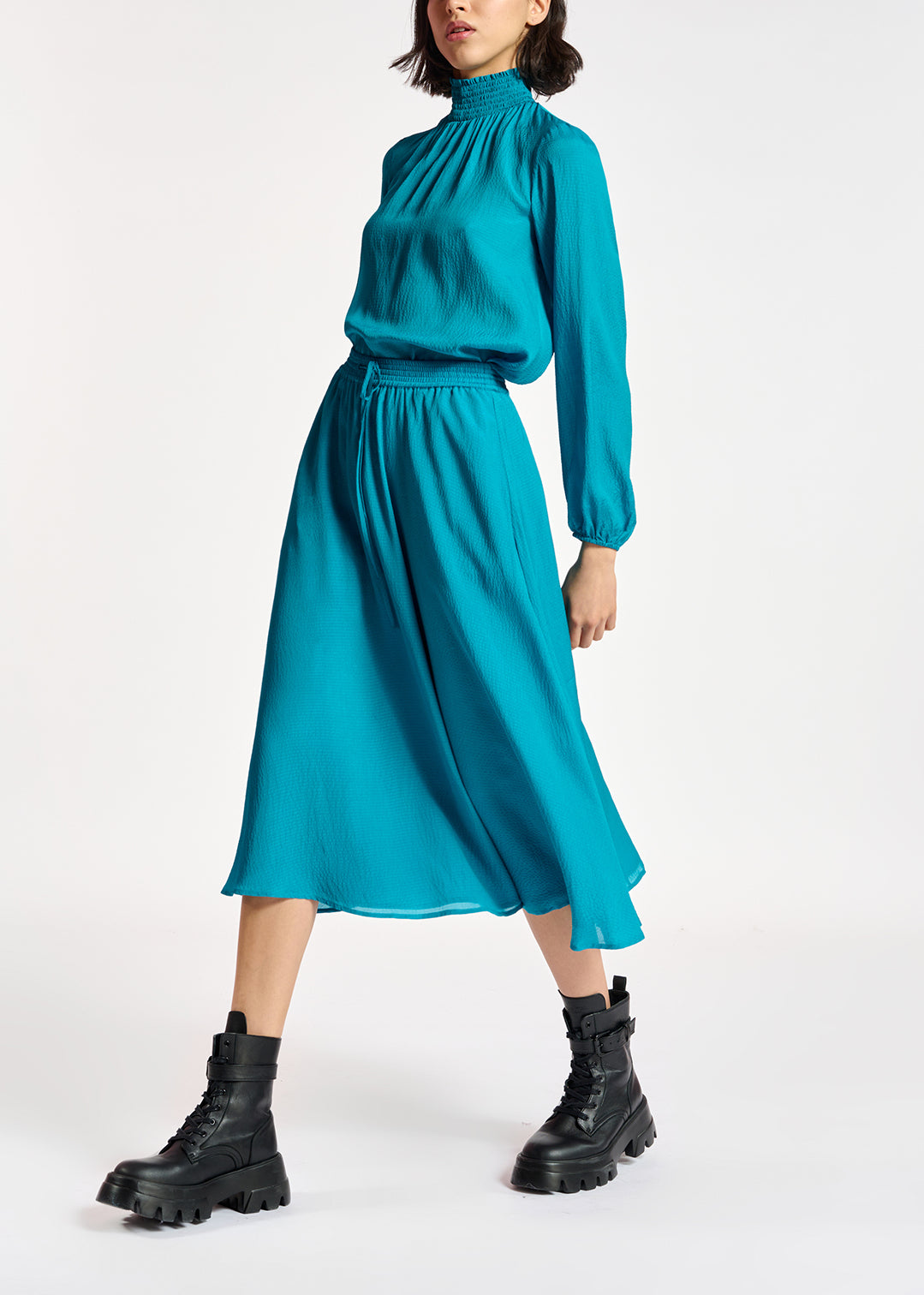 Blauwe midirok RE—SSENTIEL | Essentiel second hand