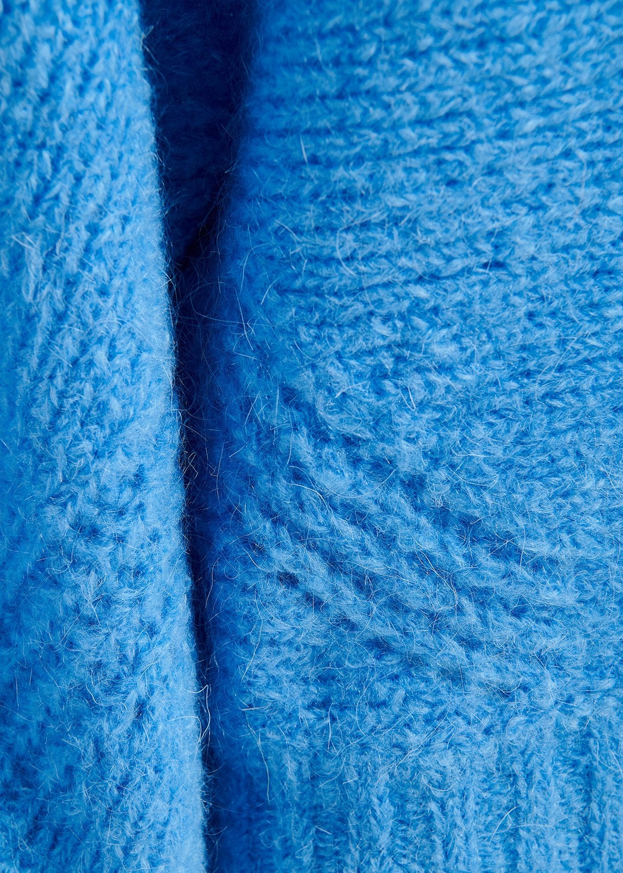 Blue knit sweater with cape effect RE—SSENTIEL | Essentiel second hand