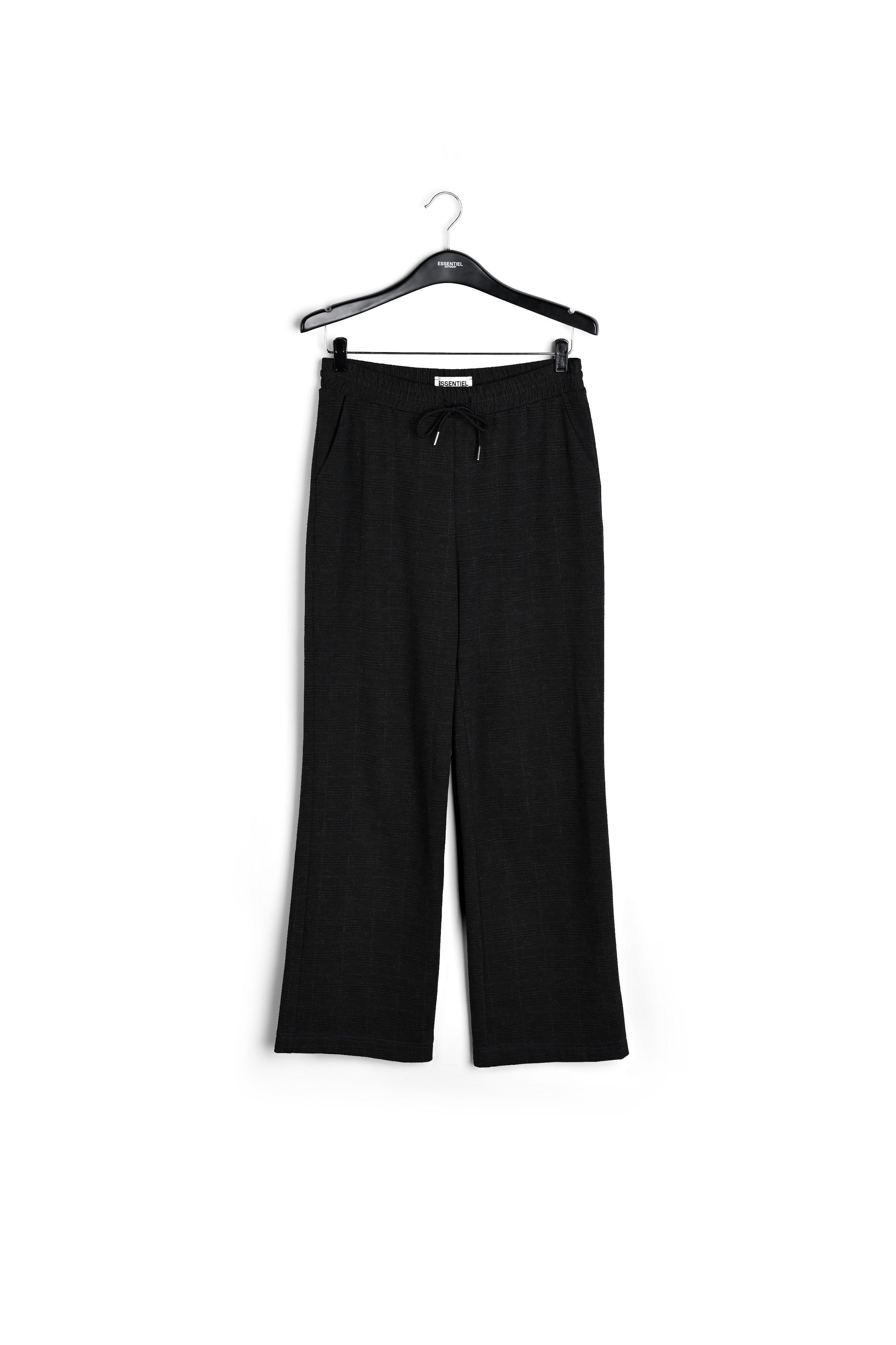 Grijze ruitjesbroek met rechte pijpen RE—SSENTIEL | Essentiel second hand