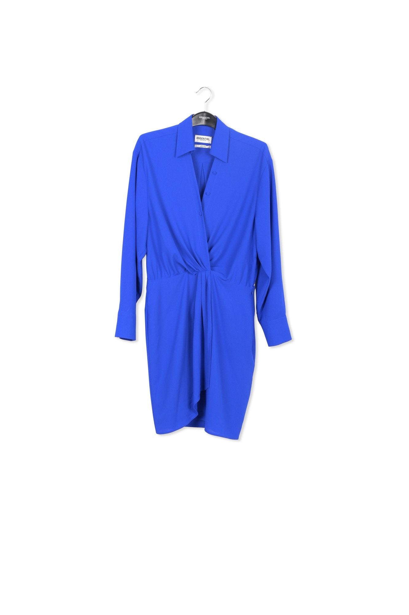 Mini robe portefeuille bleu foncé RE—SSENTIEL | Essentiel second hand