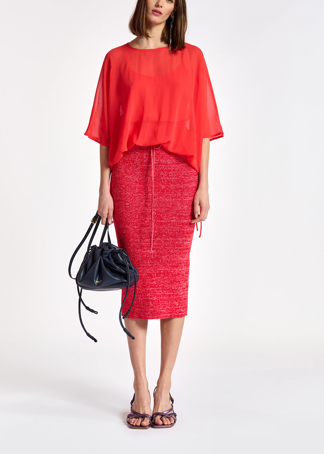 Boston knit skirt in ribs RE—SSENTIEL | Essentiel second hand