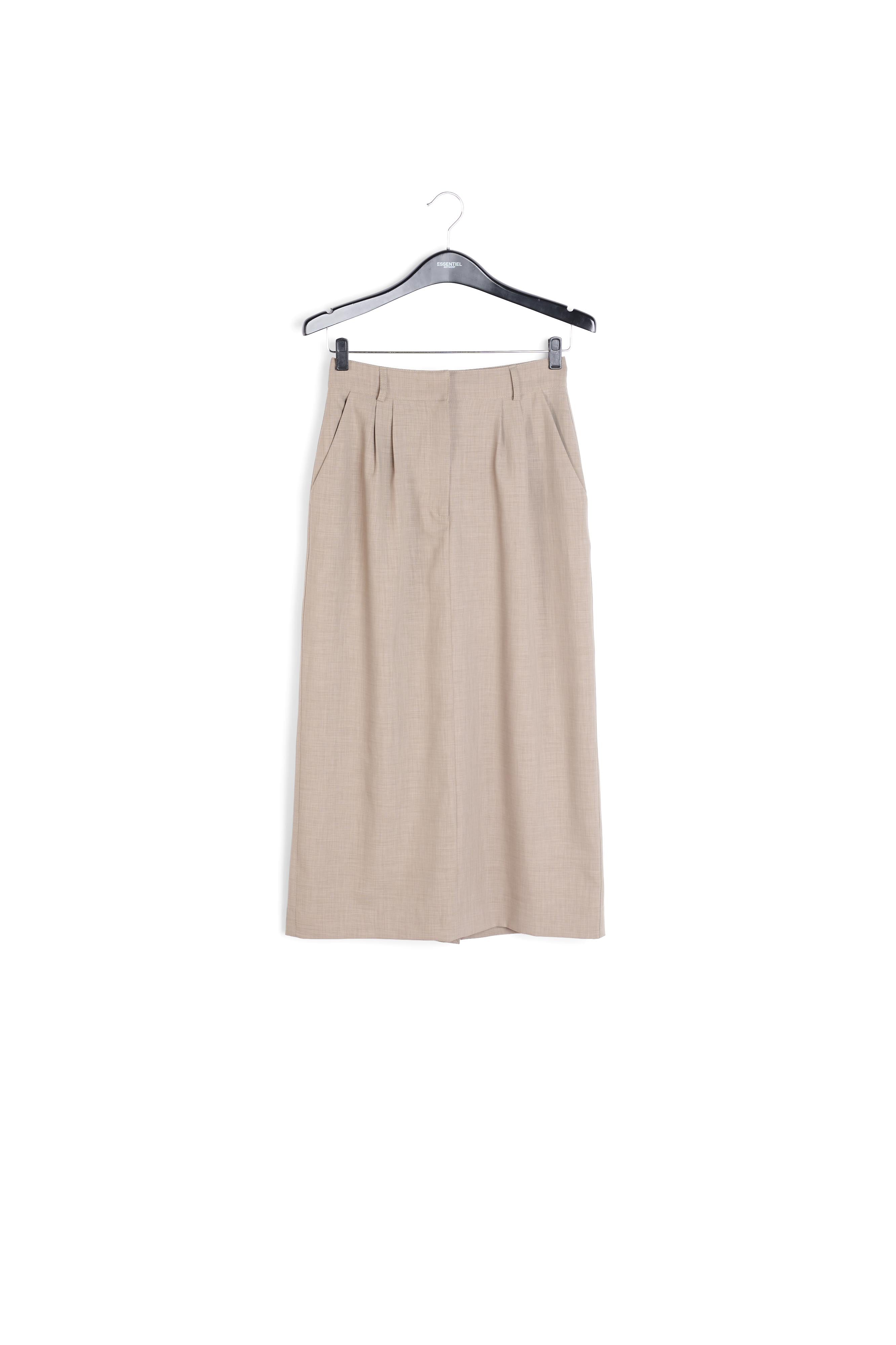 Jupe kaki longueur cheville RE—SSENTIEL | Essentiel second hand